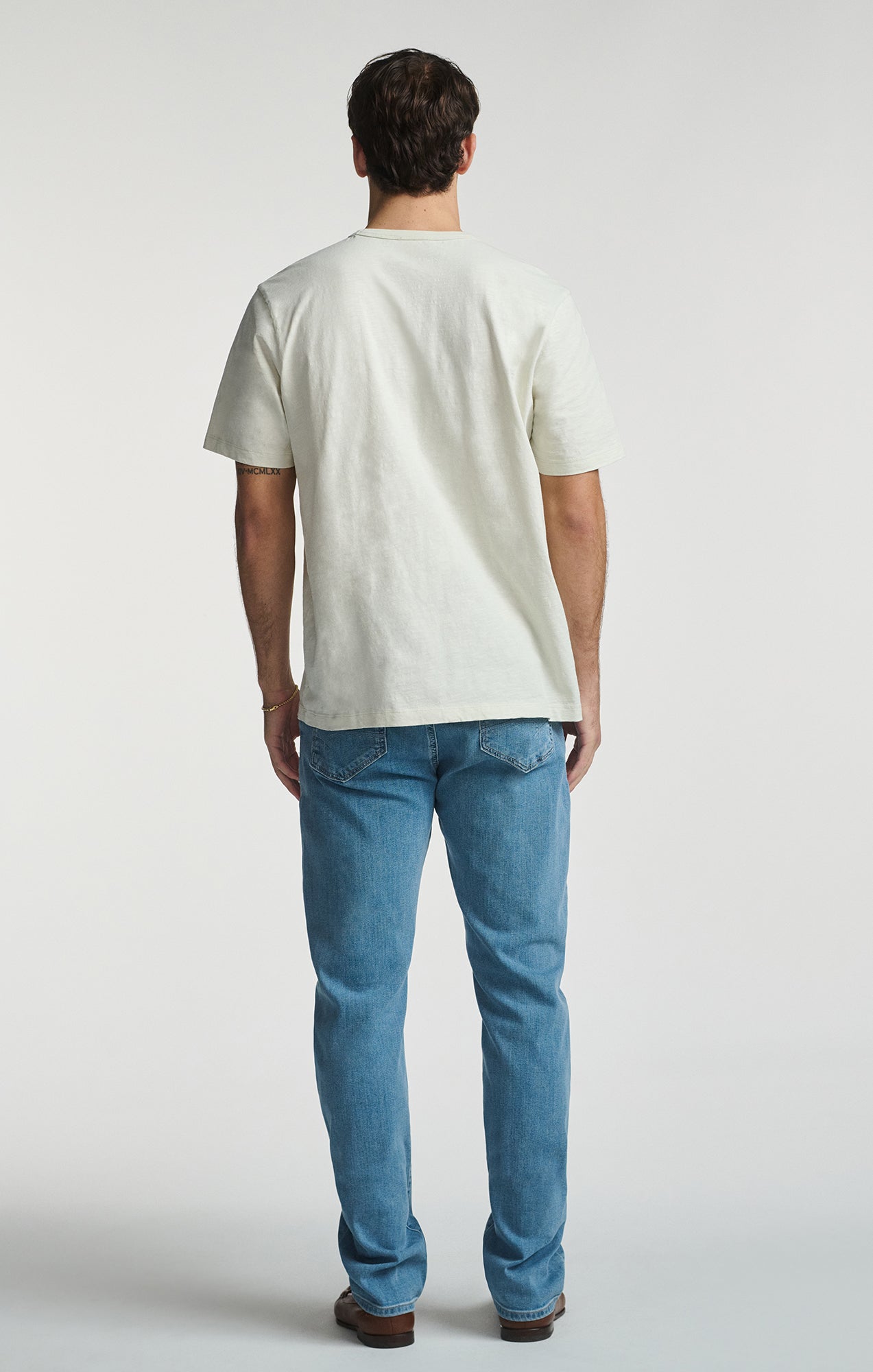 SLUB SHORT SLEEVE T-SHIRT IN FOGGY DEW - Mavi Jeans