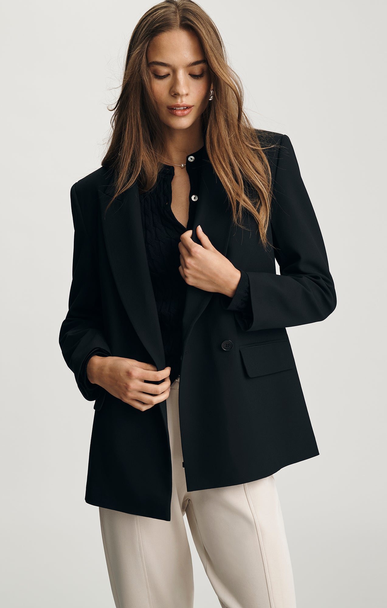 BLAZER JACKET IN BLACK - Mavi Jeans
