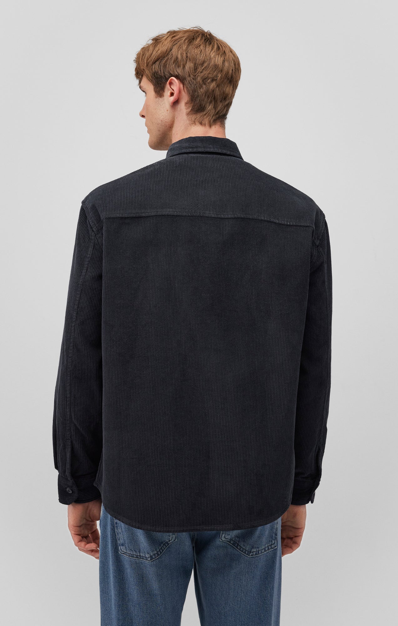 CORDUROY BUTTON-UP SHIRT IN PHANTOM - Mavi Jeans