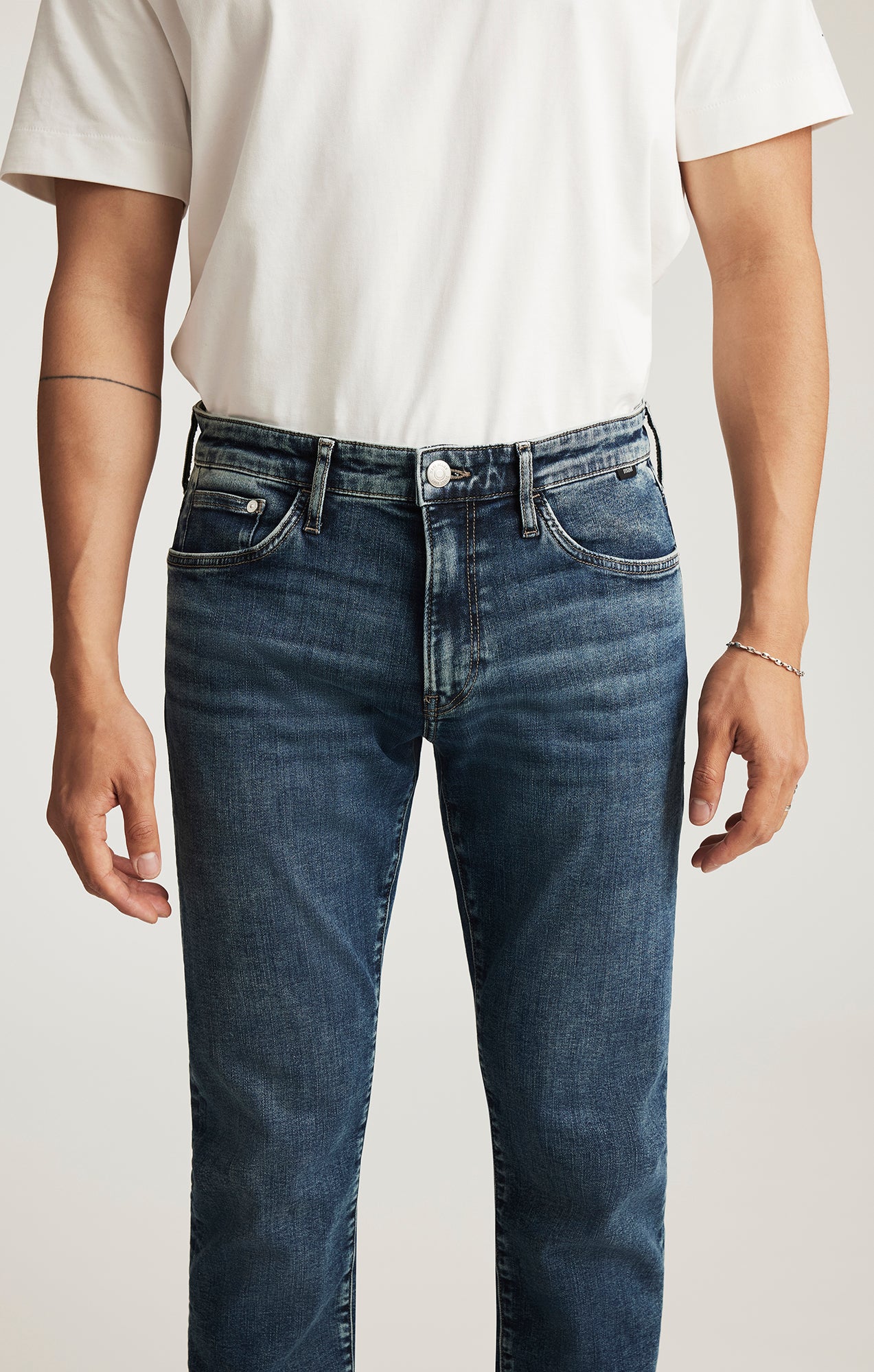 JAKE SLIM LEG IN USED BRUSHED FEATHER BLUE - Mavi Jeans