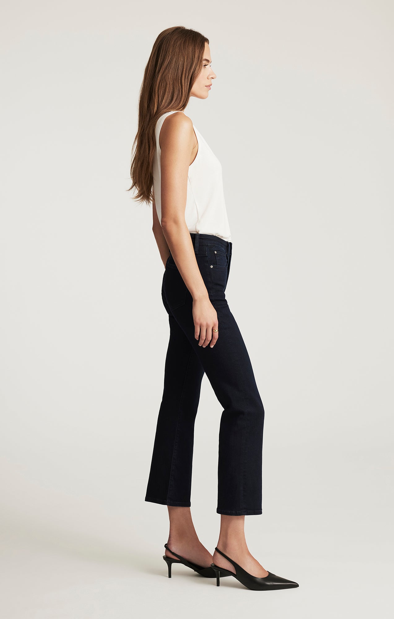 ANIKA CROPPED FLARE IN INK FLEX BLUE - Mavi Jeans