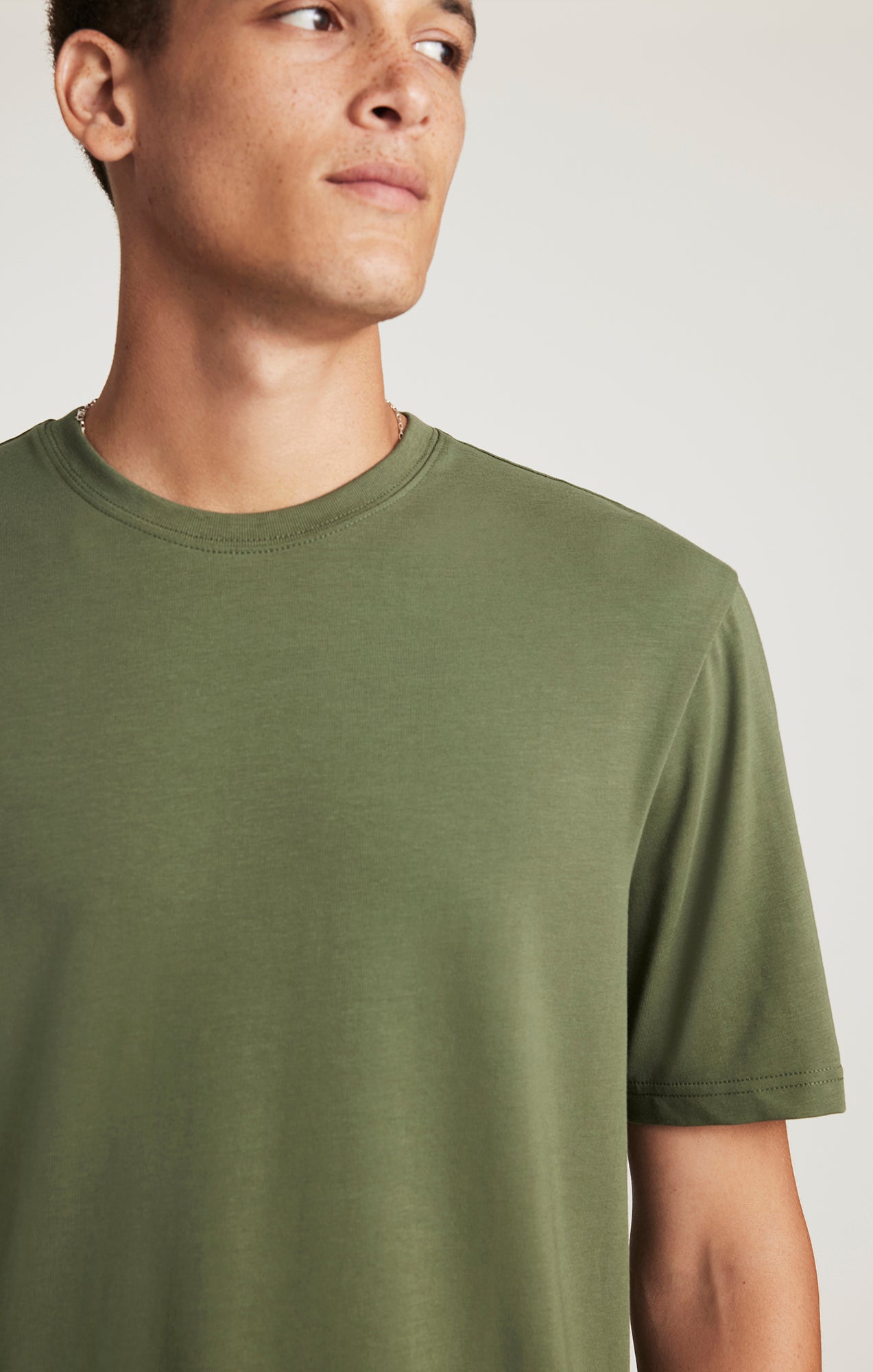 CREW NECK T-SHIRT IN THYME - Mavi Jeans