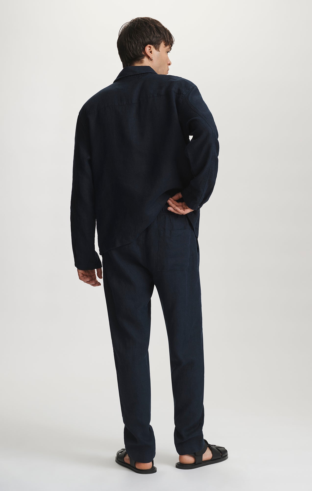 DRAWSTRING PANTS IN DARK SAPPHIRE - Mavi Jeans