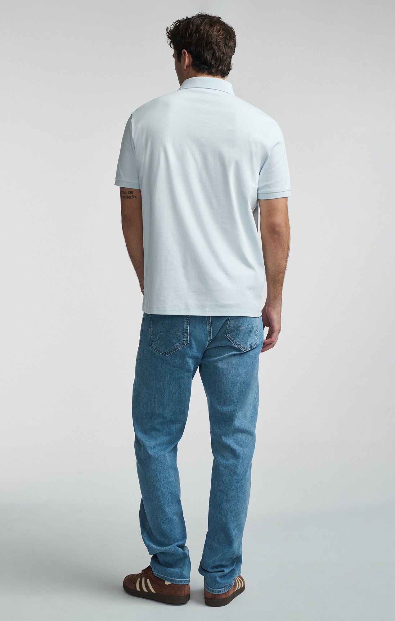 ATHLETIC POLO SHIRT IN ILLUSION BLUE - Mavi Jeans