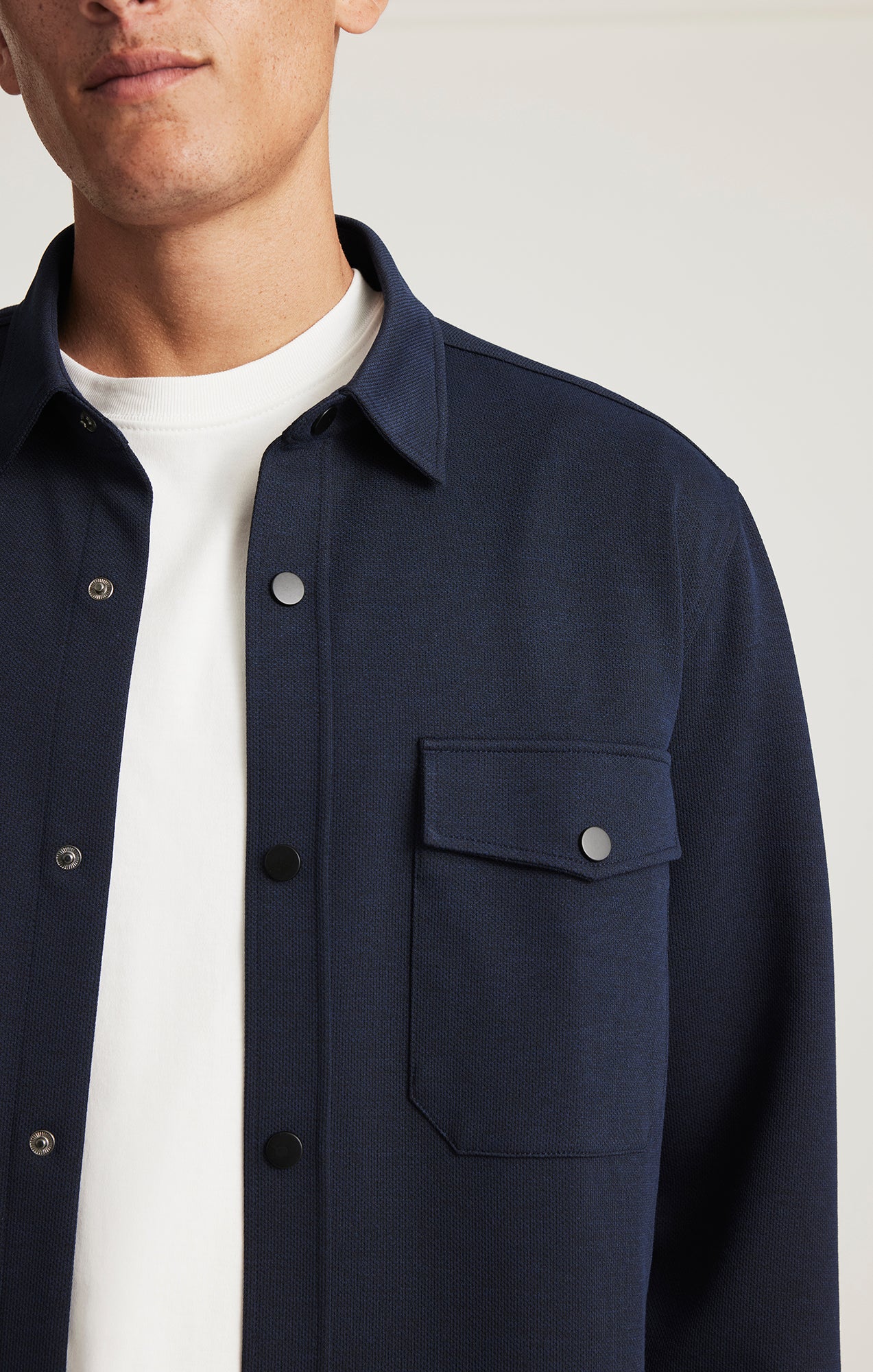 DOUBLE POCKET BUTTON-UP SHIRT IN BARITONE BLUE - Mavi Jeans