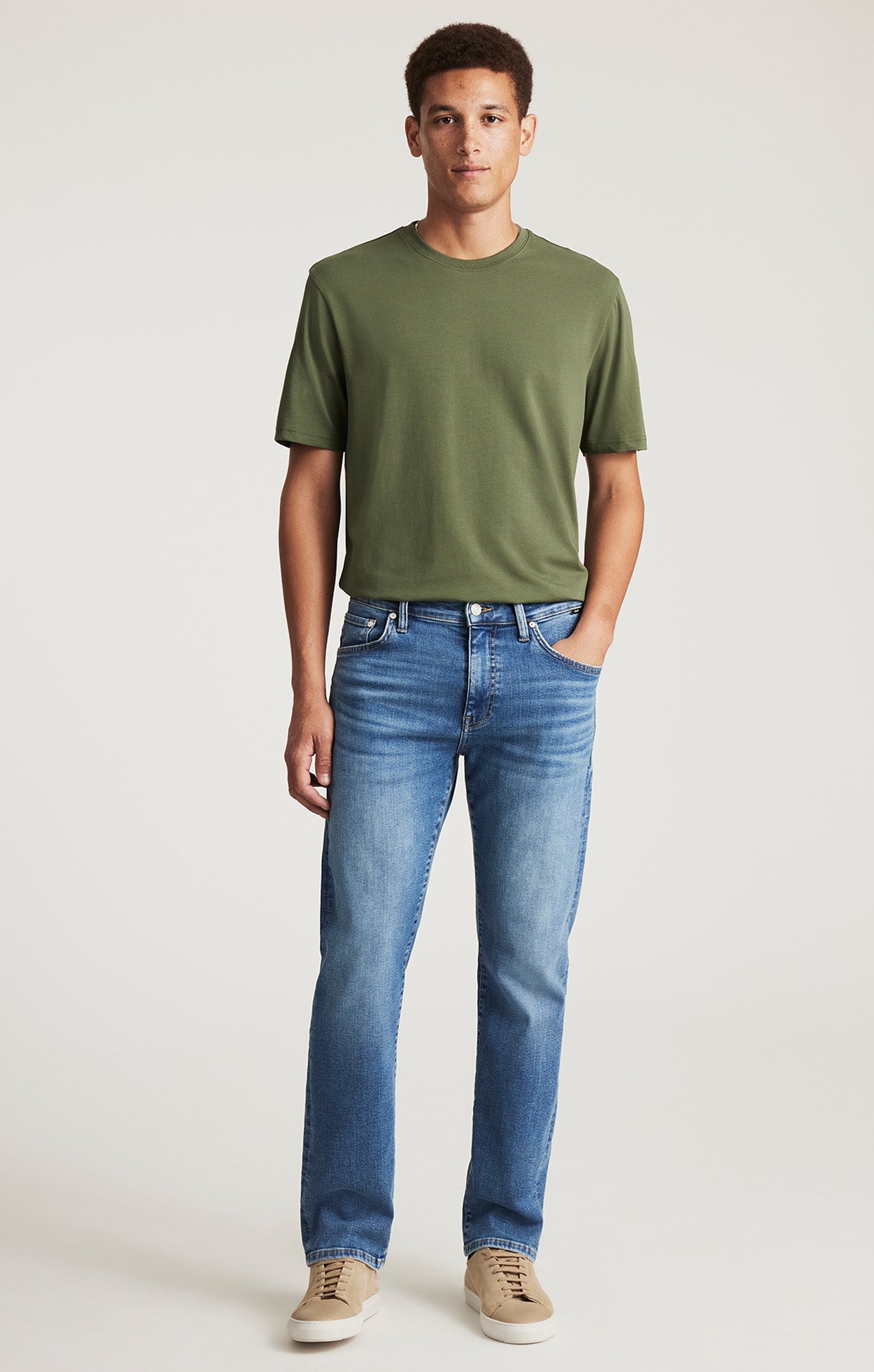 ZACH STRAIGHT LEG IN LIGHT BRUSHED CLASSIC VINTAGE - Mavi Jeans
