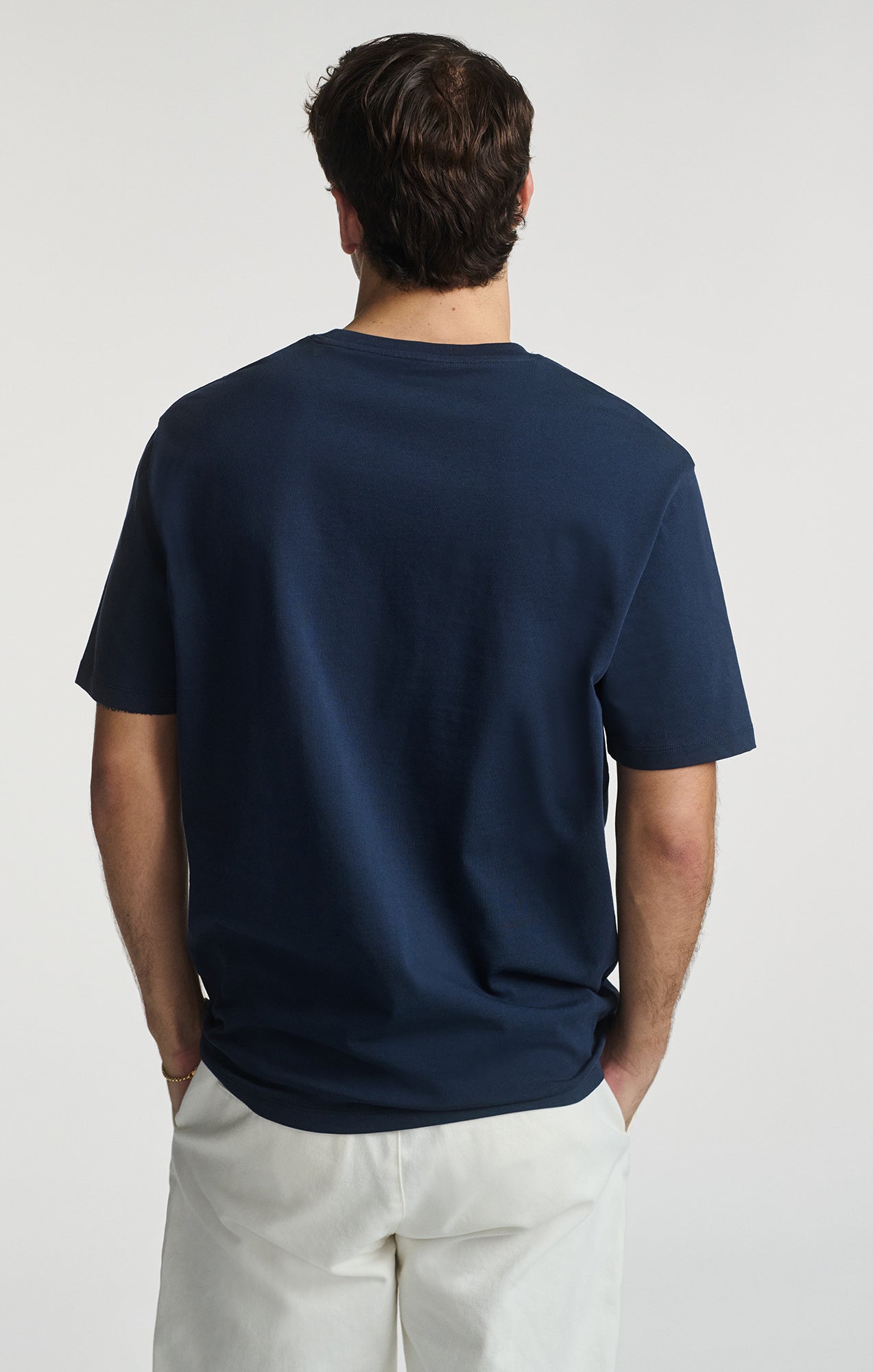 BASIC SHORT SLEEVE T-SHIRT IN BLACK IRIS - Mavi Jeans