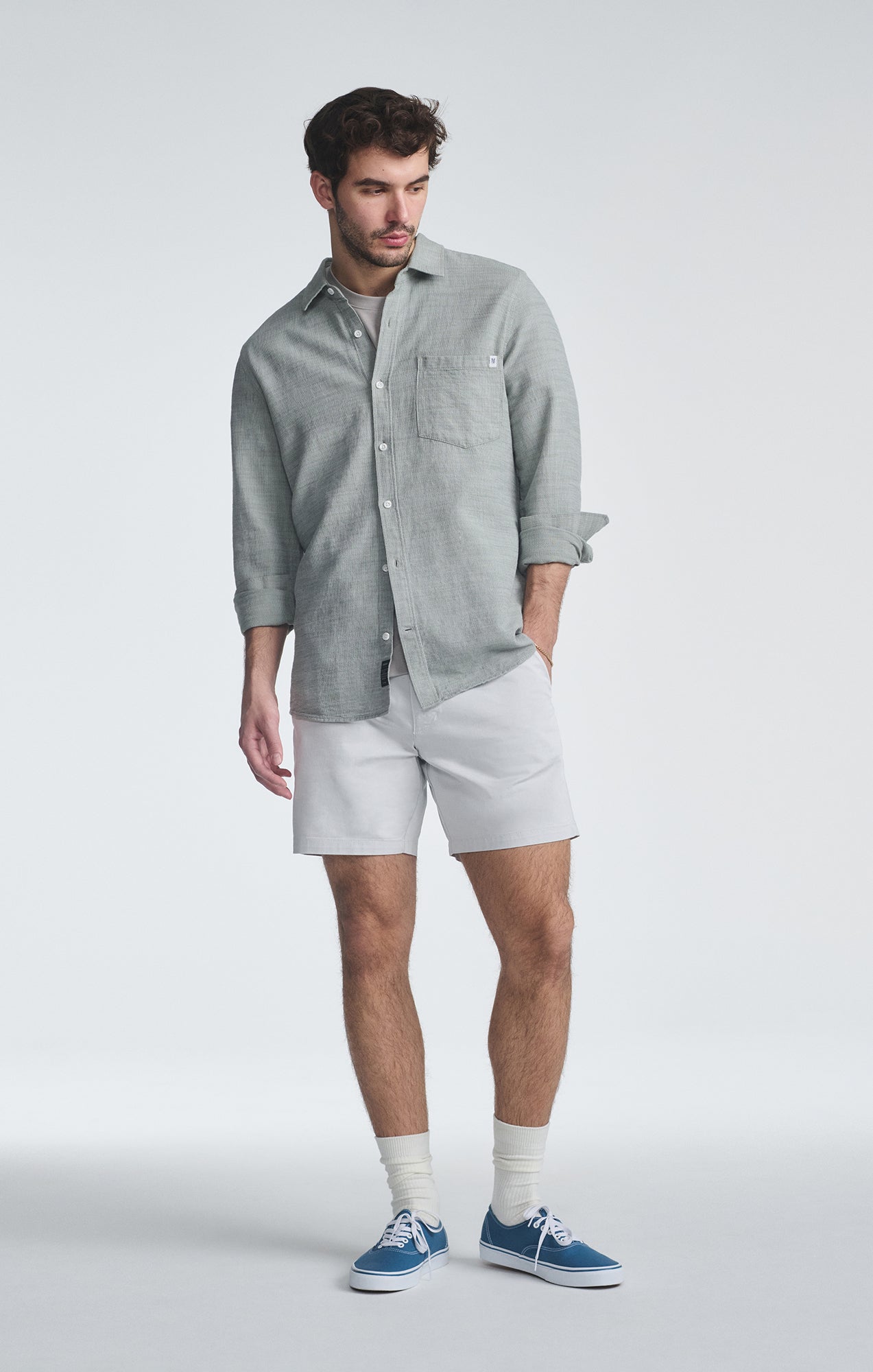 NATE SHORTS IN STONE CITY SMART - Mavi Jeans