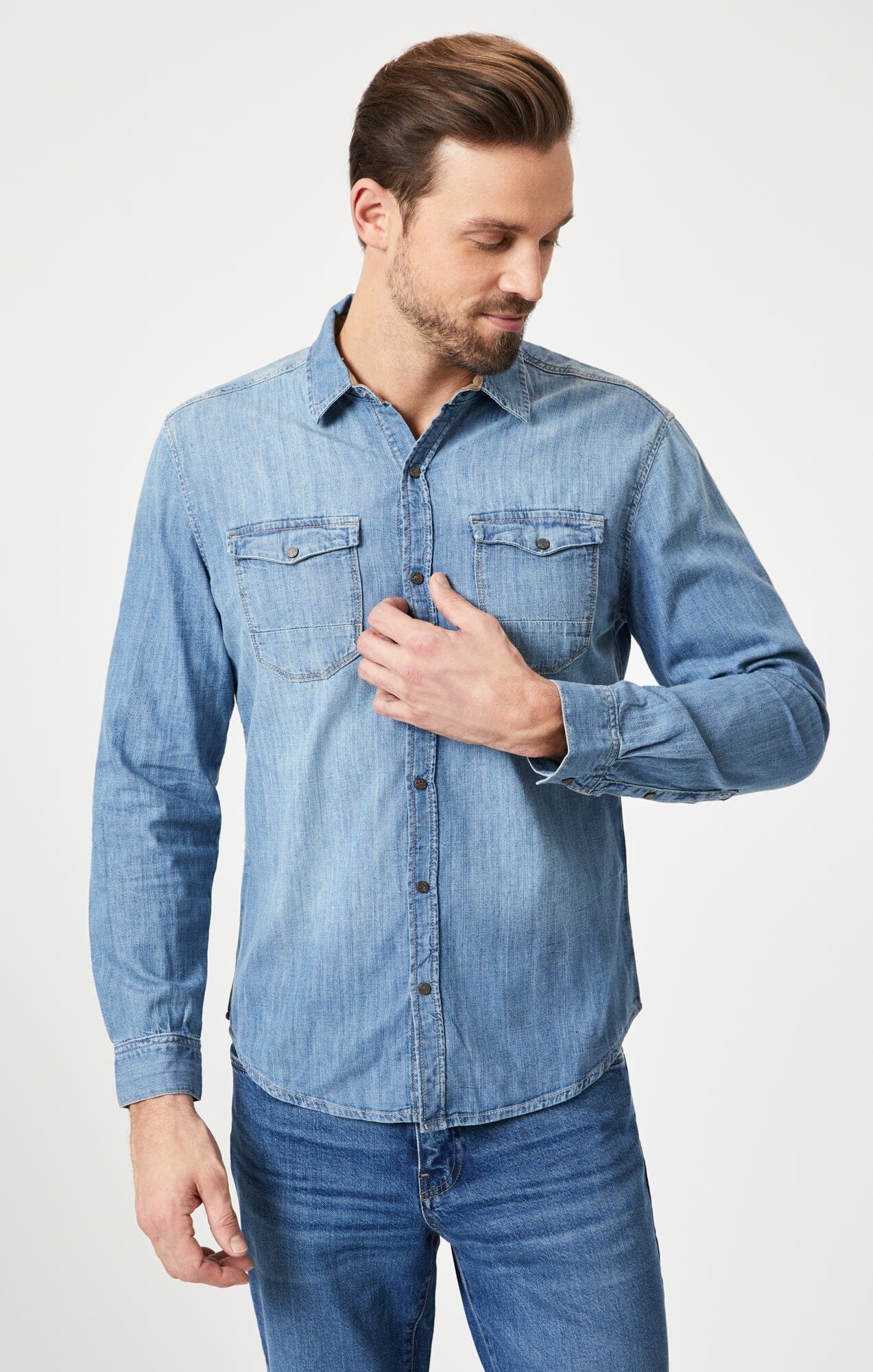 Mavi Men's Rio Shirt in Light Camo Vintage – Mavi Jeans