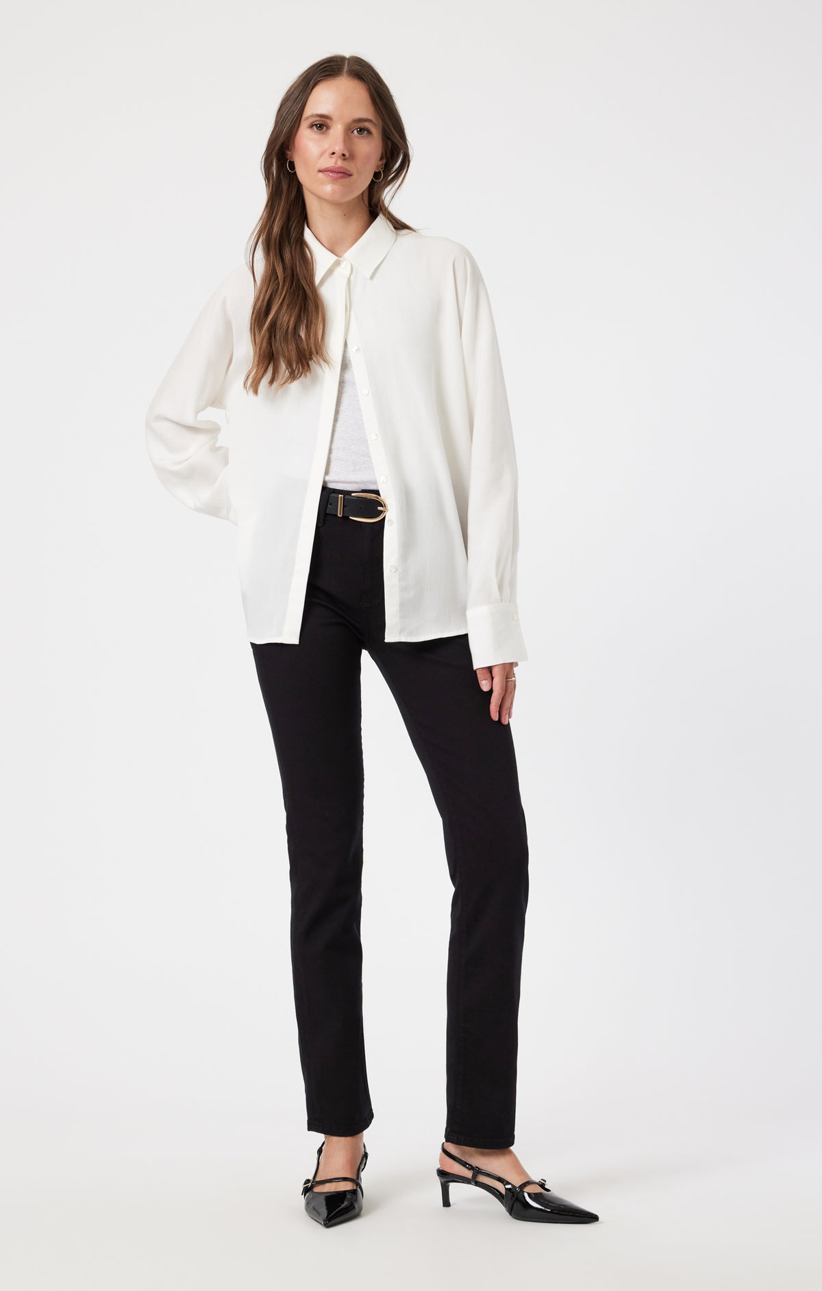 KENDRA STRAIGHT LEG IN BLACK FEATHER BLUE - Mavi Jeans