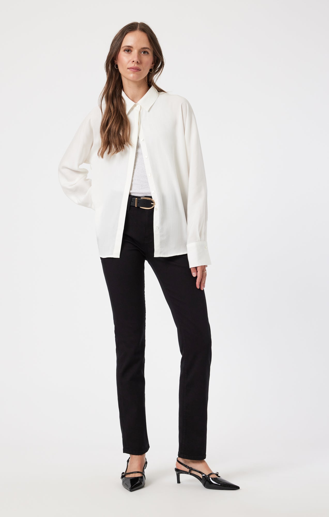 KENDRA STRAIGHT LEG IN BLACK FEATHER BLUE - Mavi Jeans