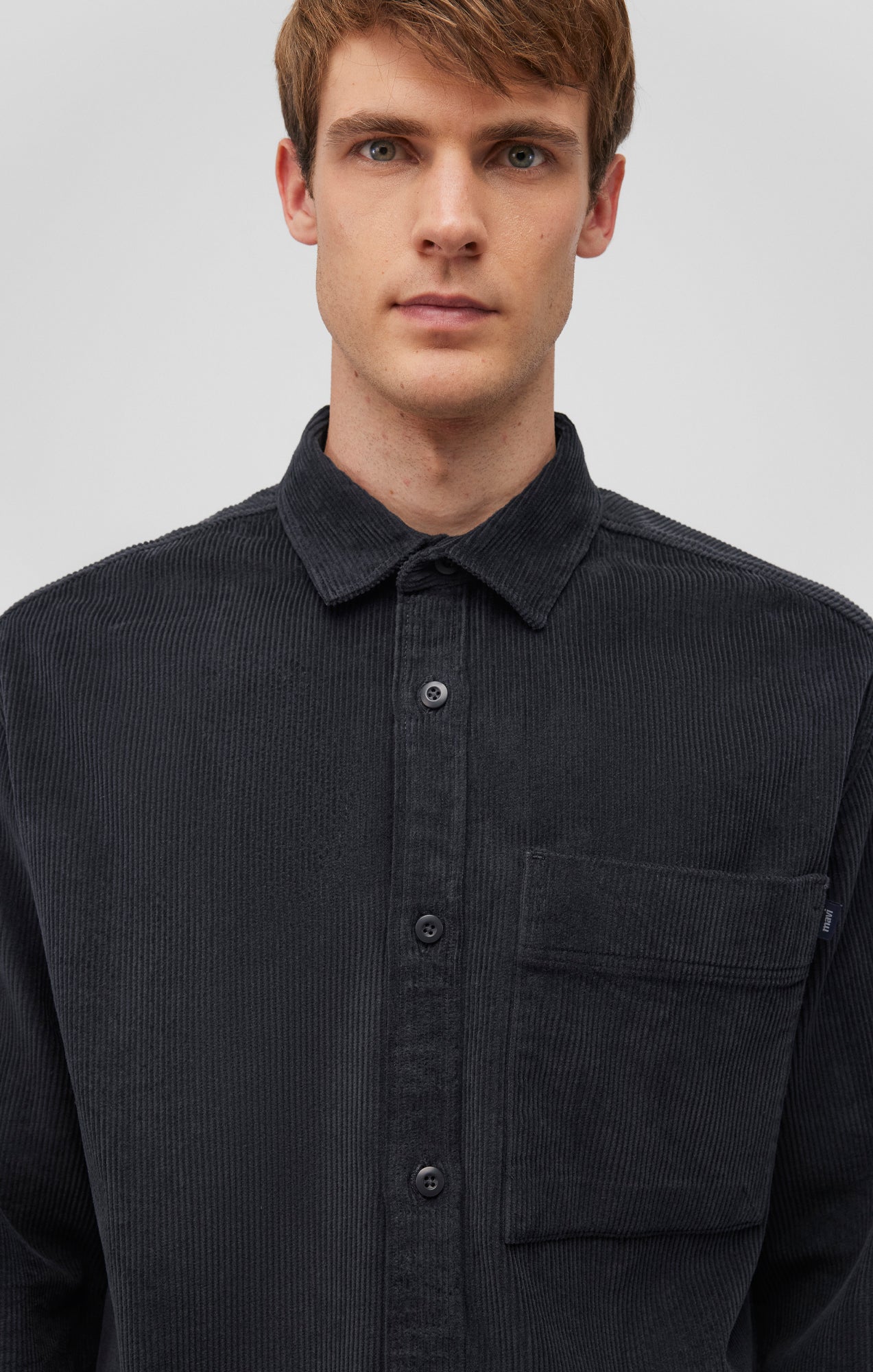 CORDUROY BUTTON-UP SHIRT IN PHANTOM - Mavi Jeans