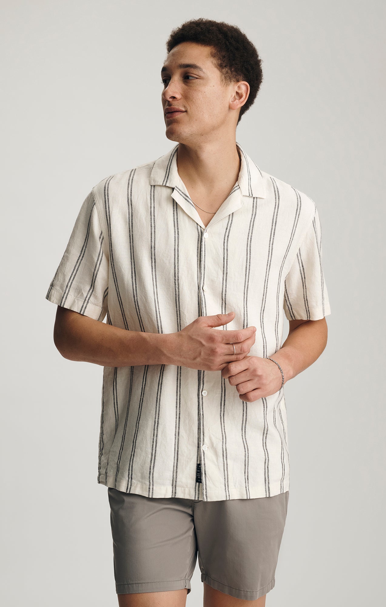 mens linen dress shirt short sleeve RYRJJ Men Button Down Cotton Linen Dress Shirts Classic Summer Short Sleeve Casual Turndown Collar Hawaiian Beach Shirts(Khaki,S)
