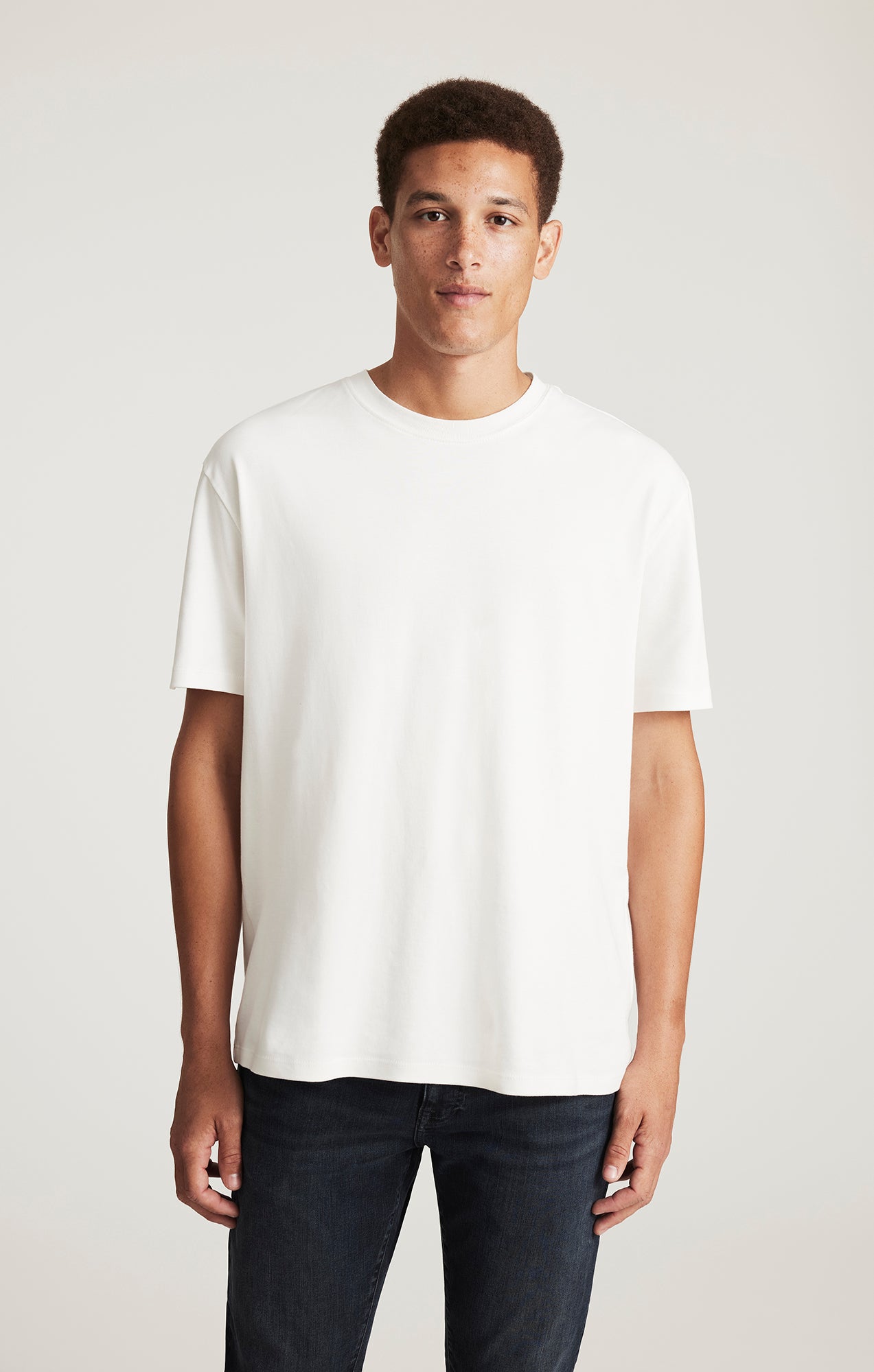 MAVI LOGO T-SHIRT IN COCONUT MILK - Mavi Jeans