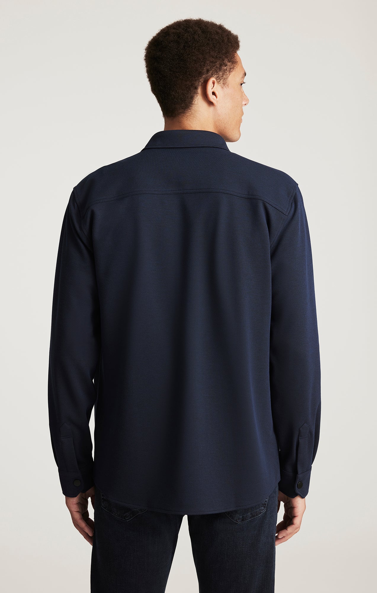 DOUBLE POCKET BUTTON-UP SHIRT IN BARITONE BLUE - Mavi Jeans