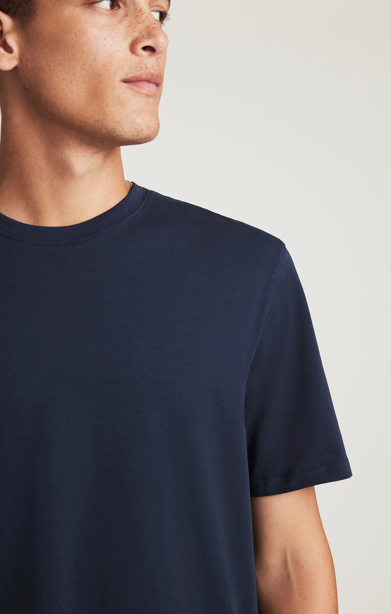 CREW NECK T-SHIRT IN TOTAL ECLIPSE - Mavi Jeans