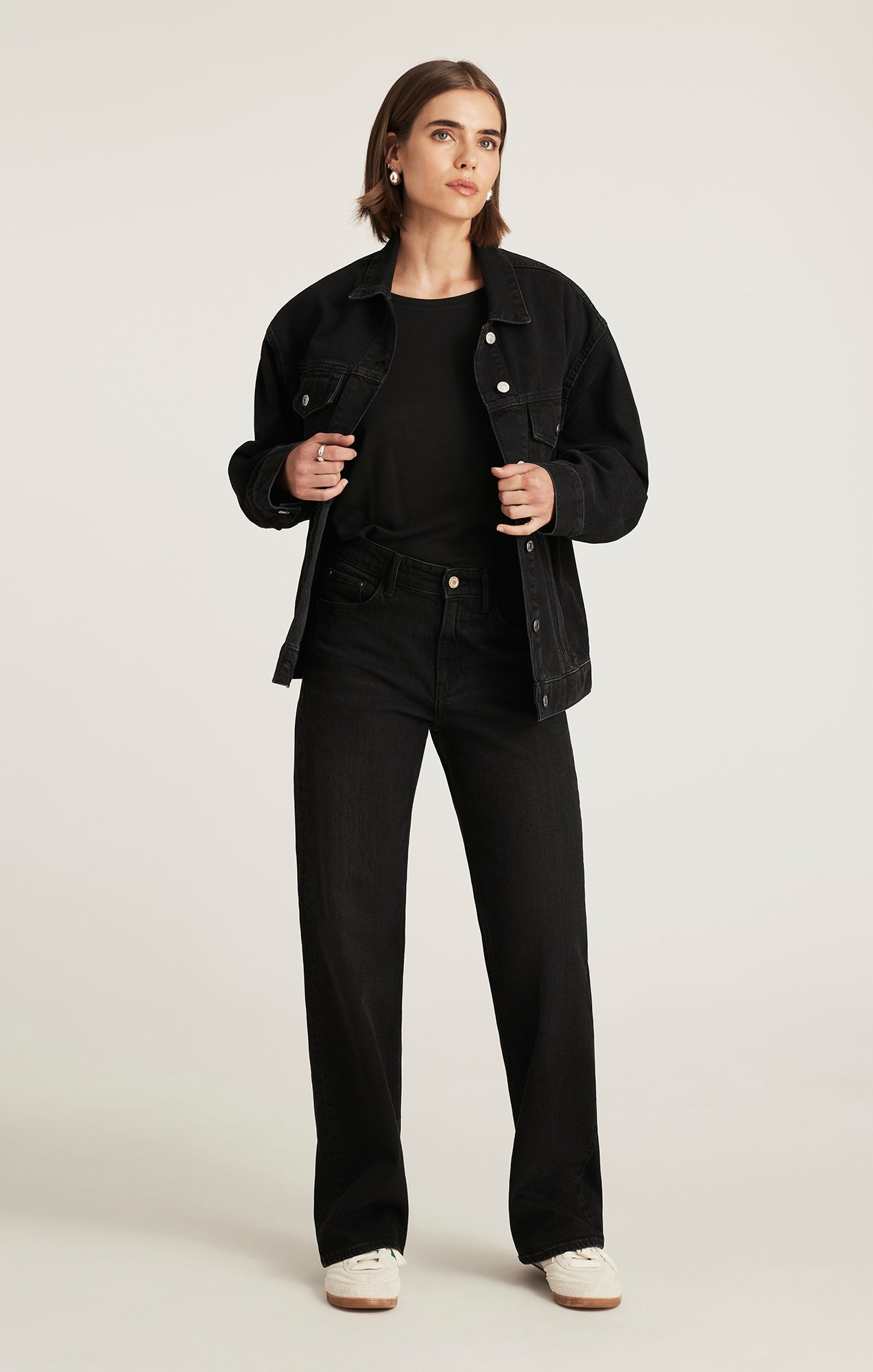 LUNA DENIM JACKET IN DARK SMOKE 90S - Mavi Jeans