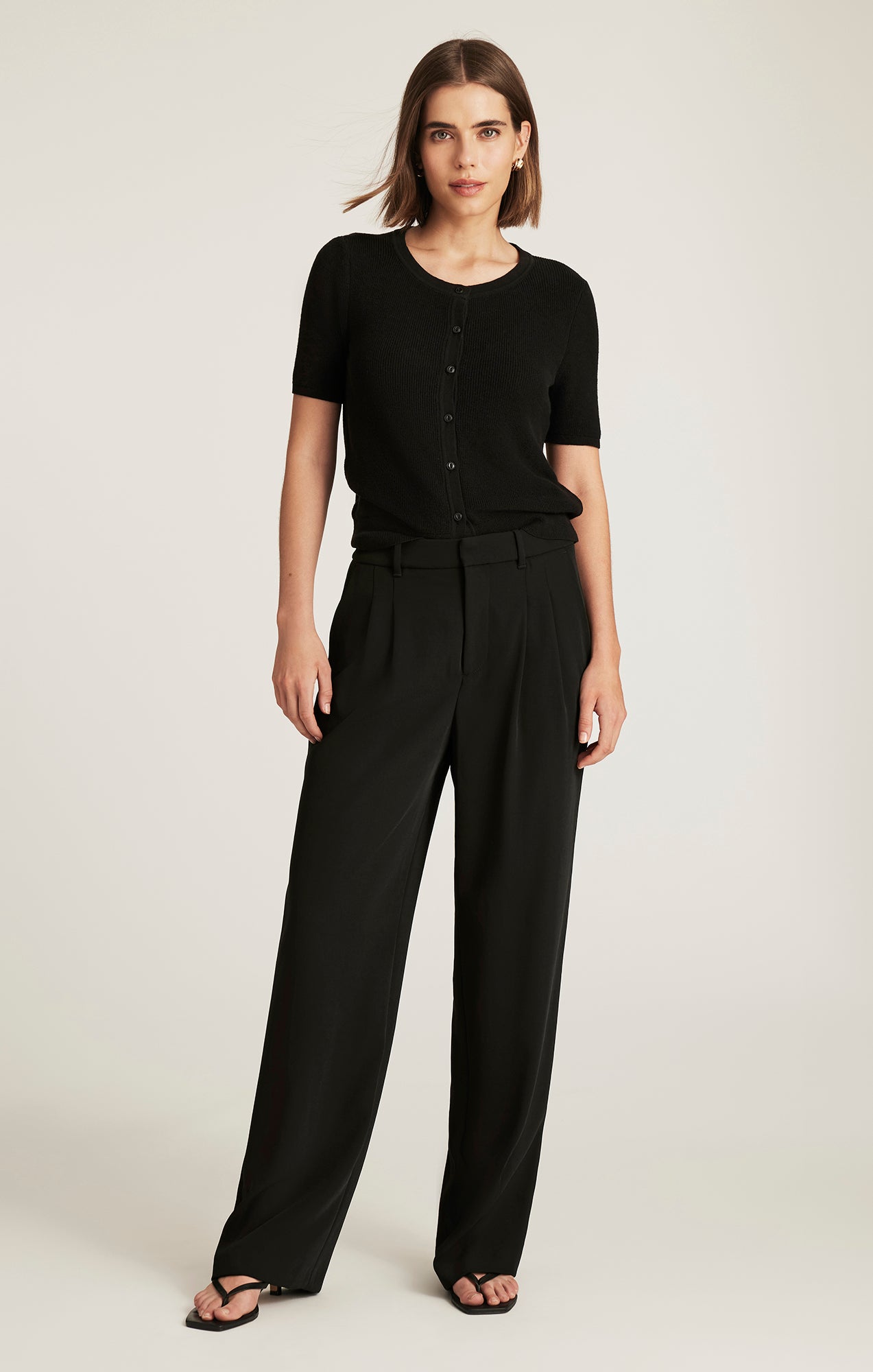 EDITION STRAIGHT LEG PANTS IN BLACK - Mavi Jeans