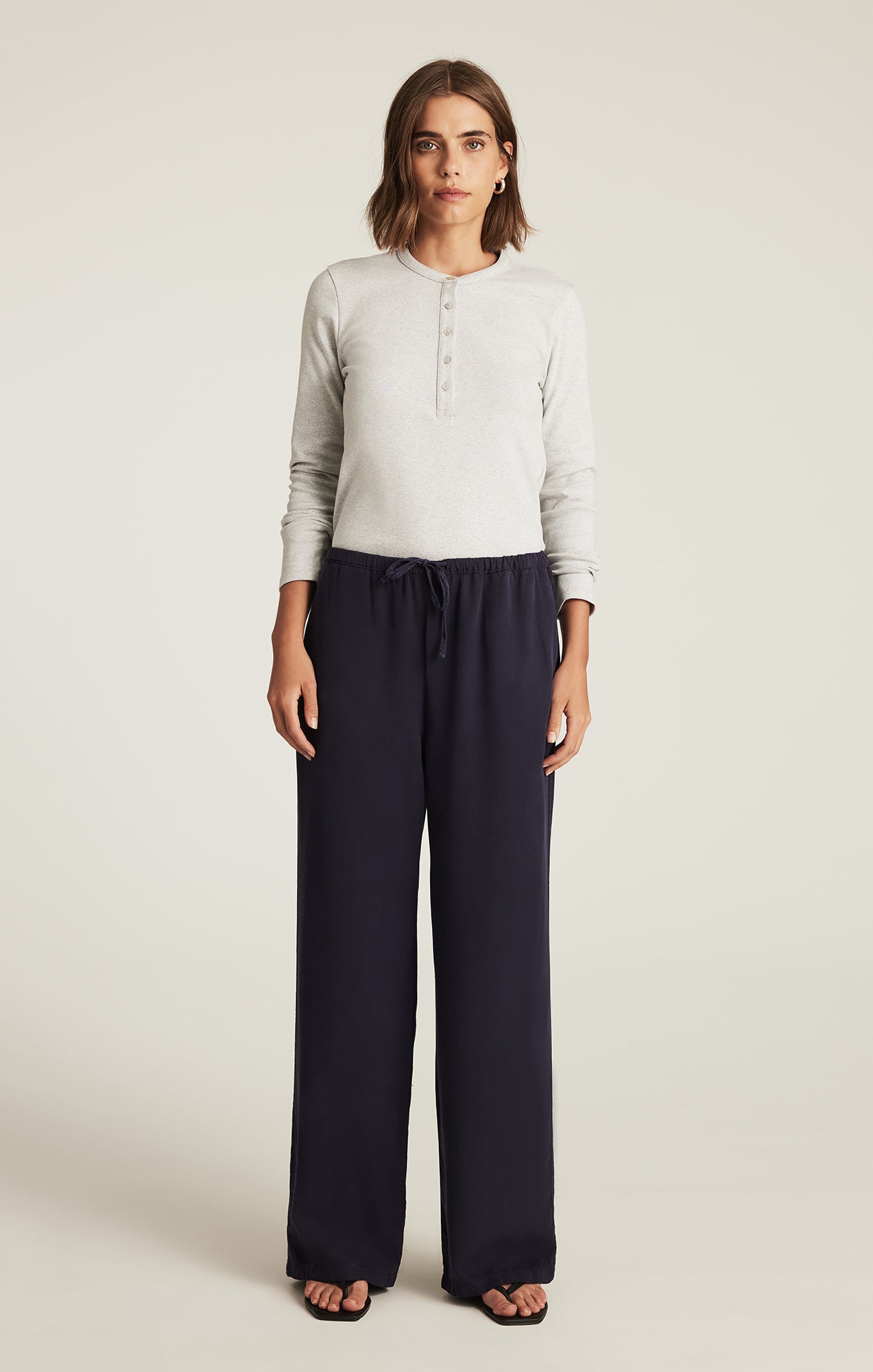 EDITION TENCEL™ WIDE LEG PANTS IN INKLING