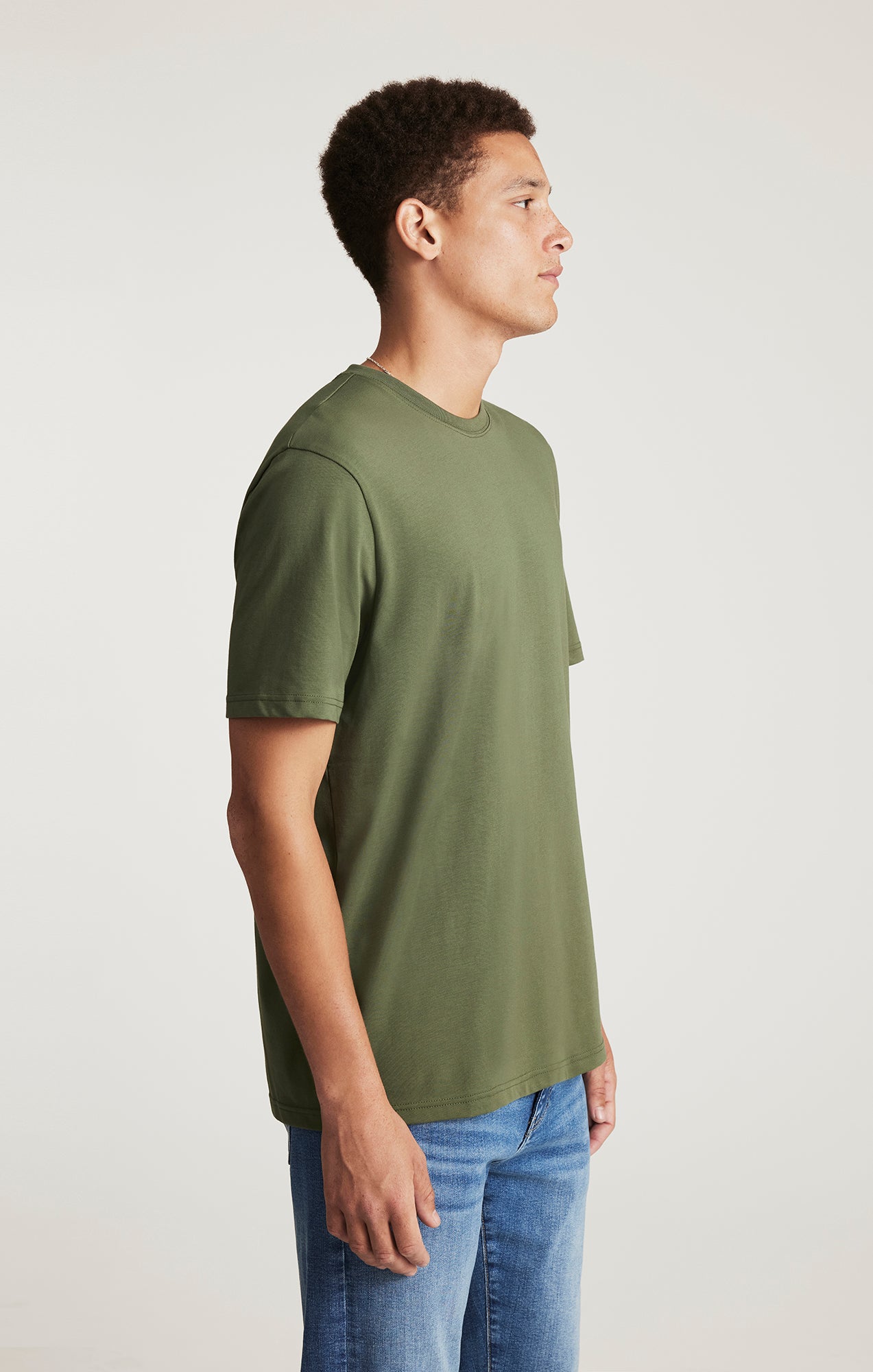 CREW NECK T-SHIRT IN THYME - Mavi Jeans