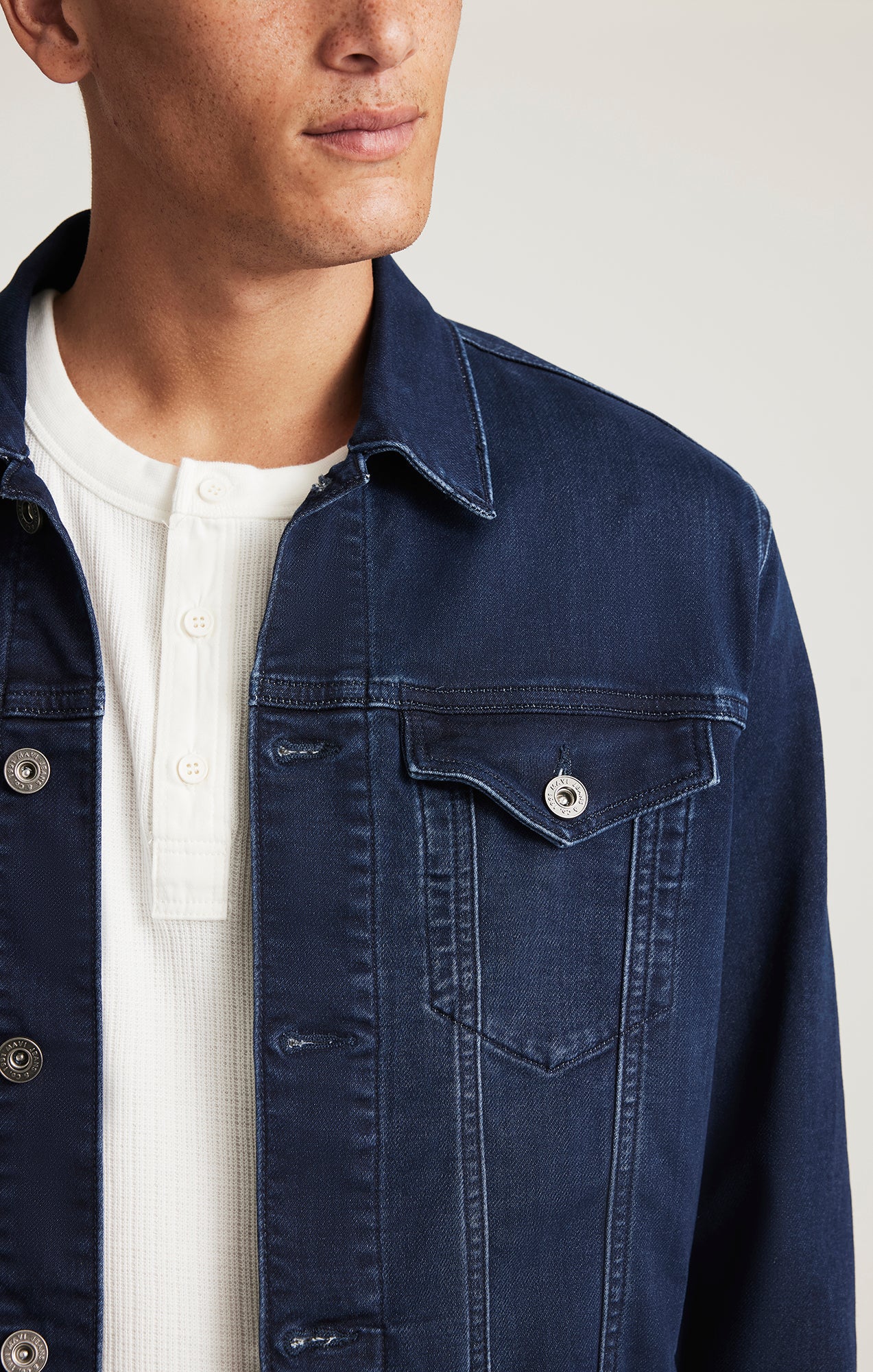 DRAKE DENIM JACKET IN USED ATHLETIC - Mavi Jeans