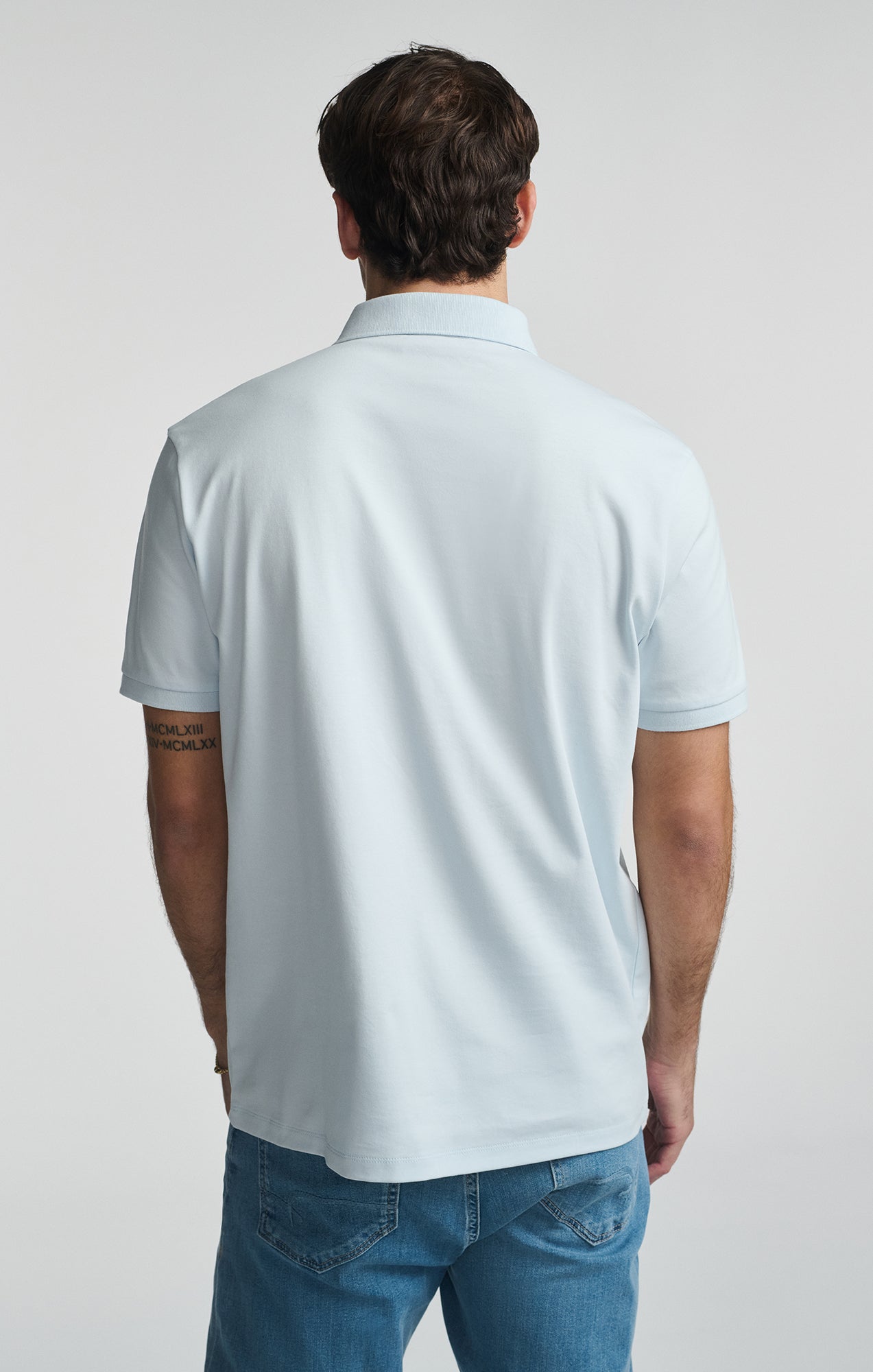 ATHLETIC POLO SHIRT IN ILLUSION BLUE - Mavi Jeans