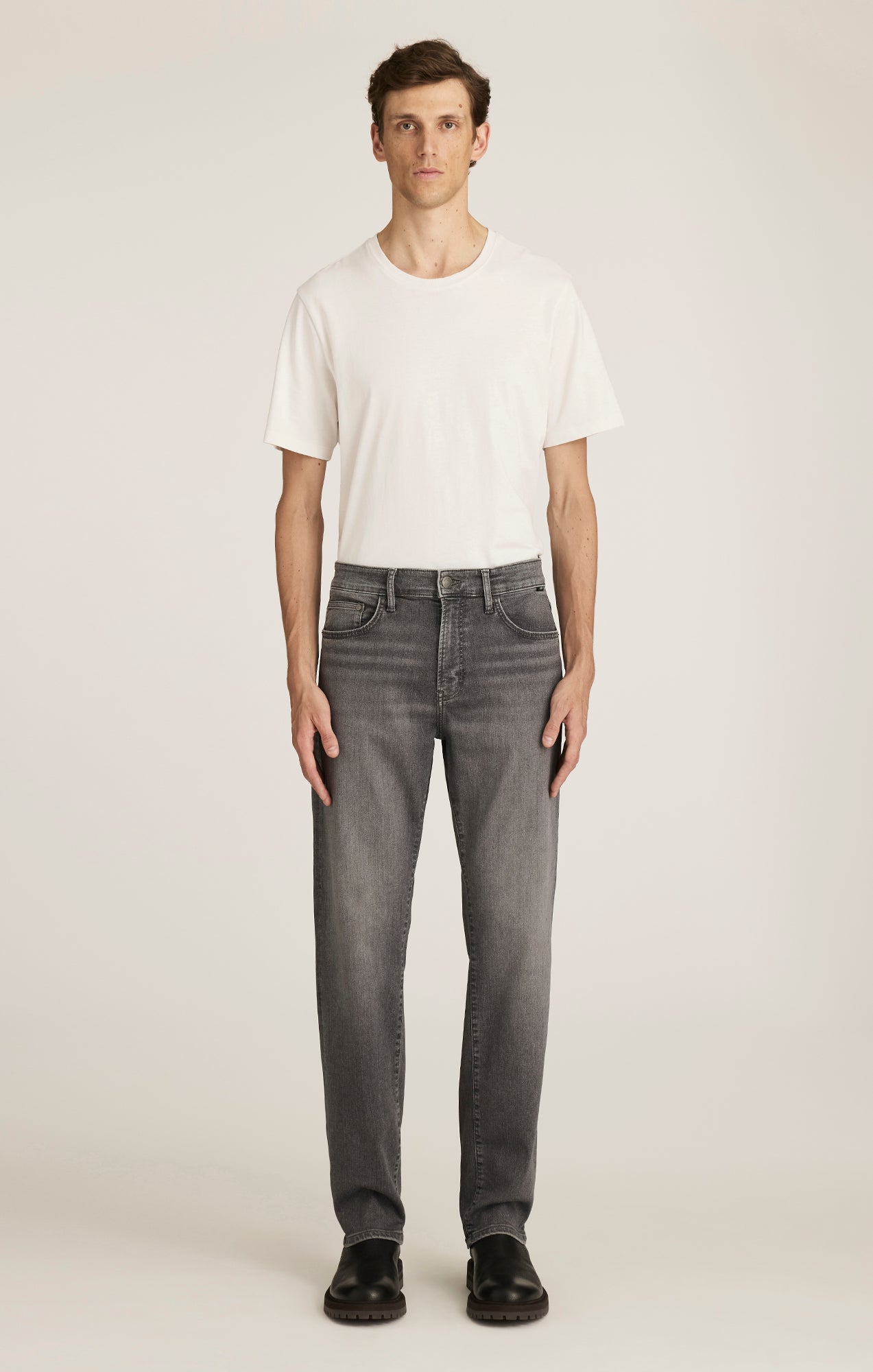 ZACH STRAIGHT LEG IN MID SMOKE SUPERMOVE - Mavi Jeans