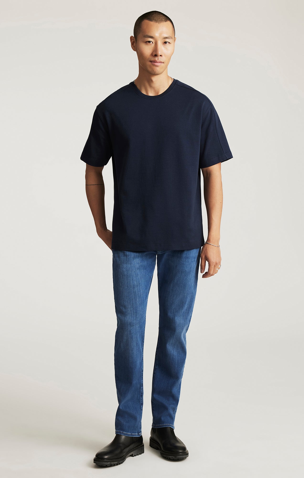 EDITION SHORT SLEEVE T-SHIRT IN TOTAL ECLIPSE - Mavi Jeans