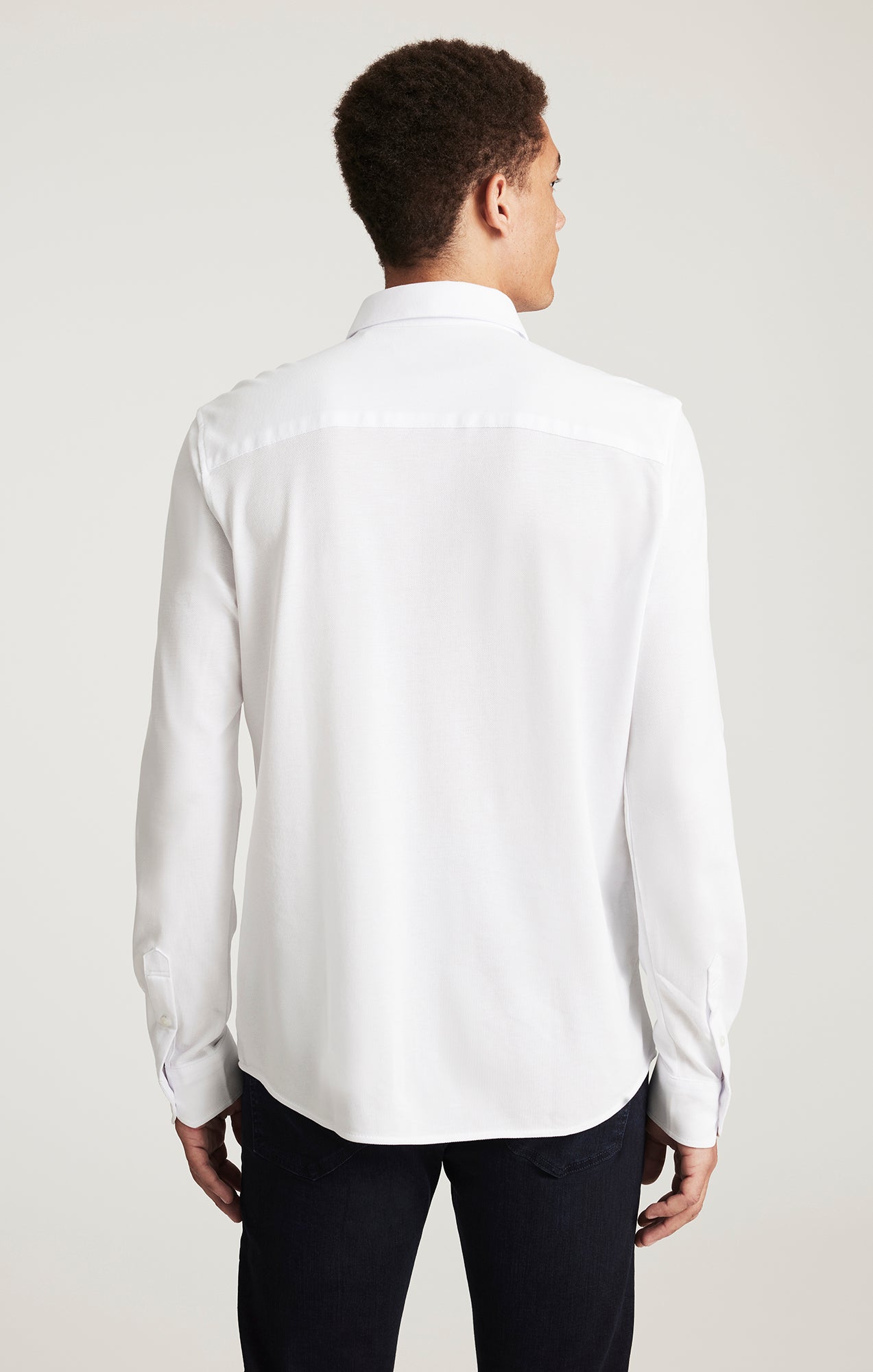 LONG SLEEVE BUTTON-UP SHIRT IN WHITE - Mavi Jeans