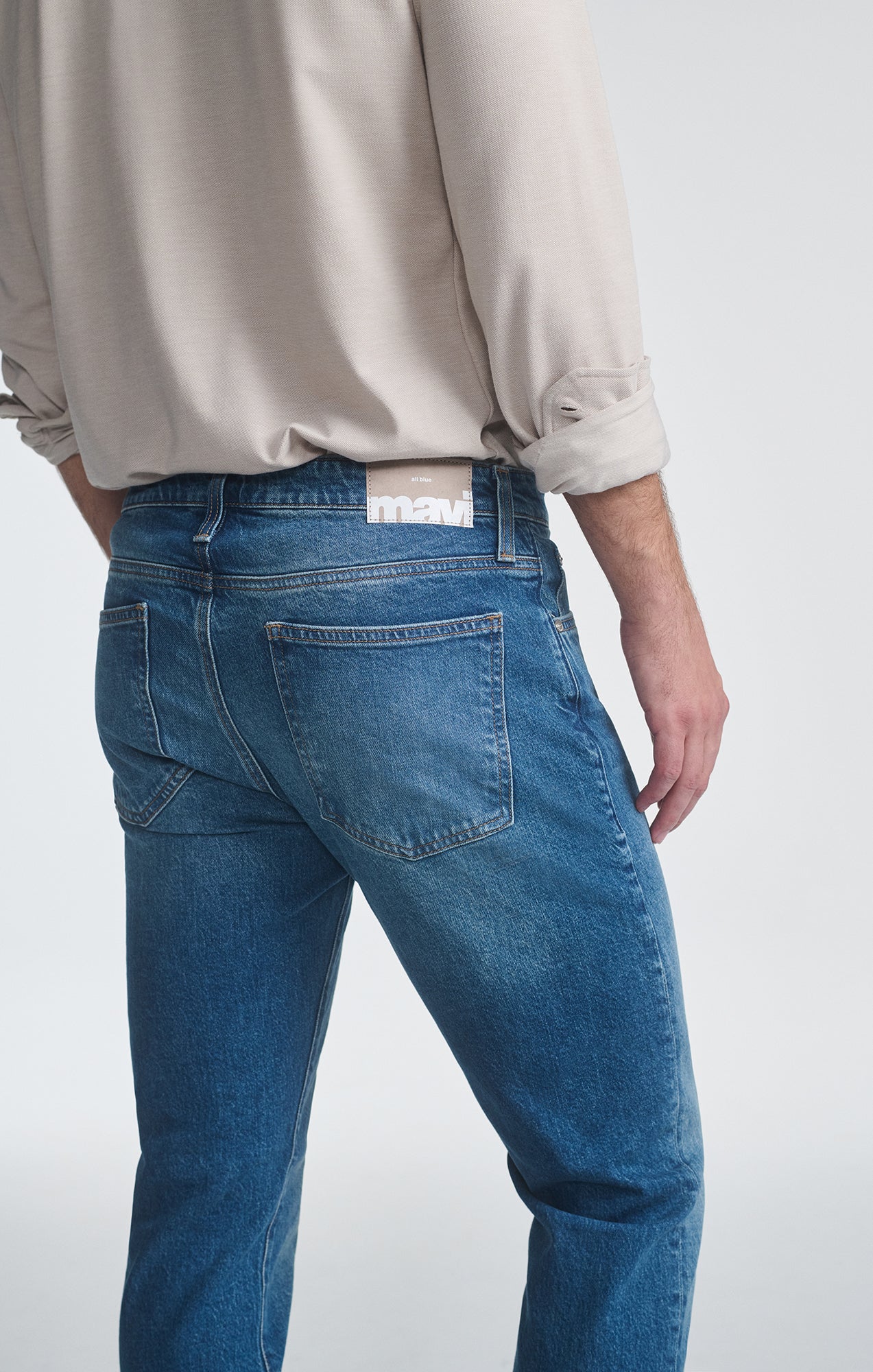 JAKE SLIM LEG IN INDIGO BRUSHED CLASSIC BLUE - Mavi Jeans