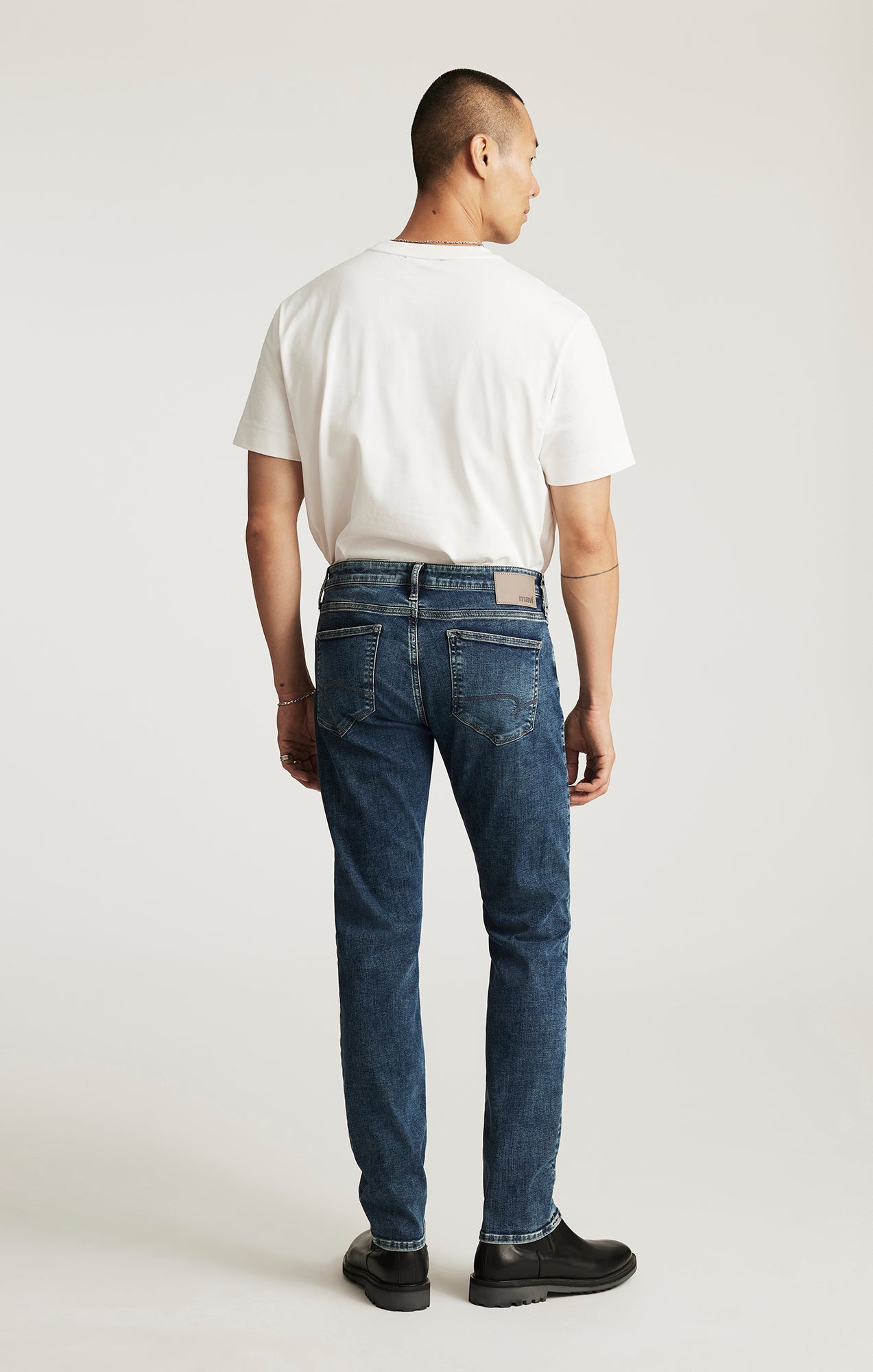 JAKE SLIM LEG IN USED BRUSHED FEATHER BLUE - Mavi Jeans