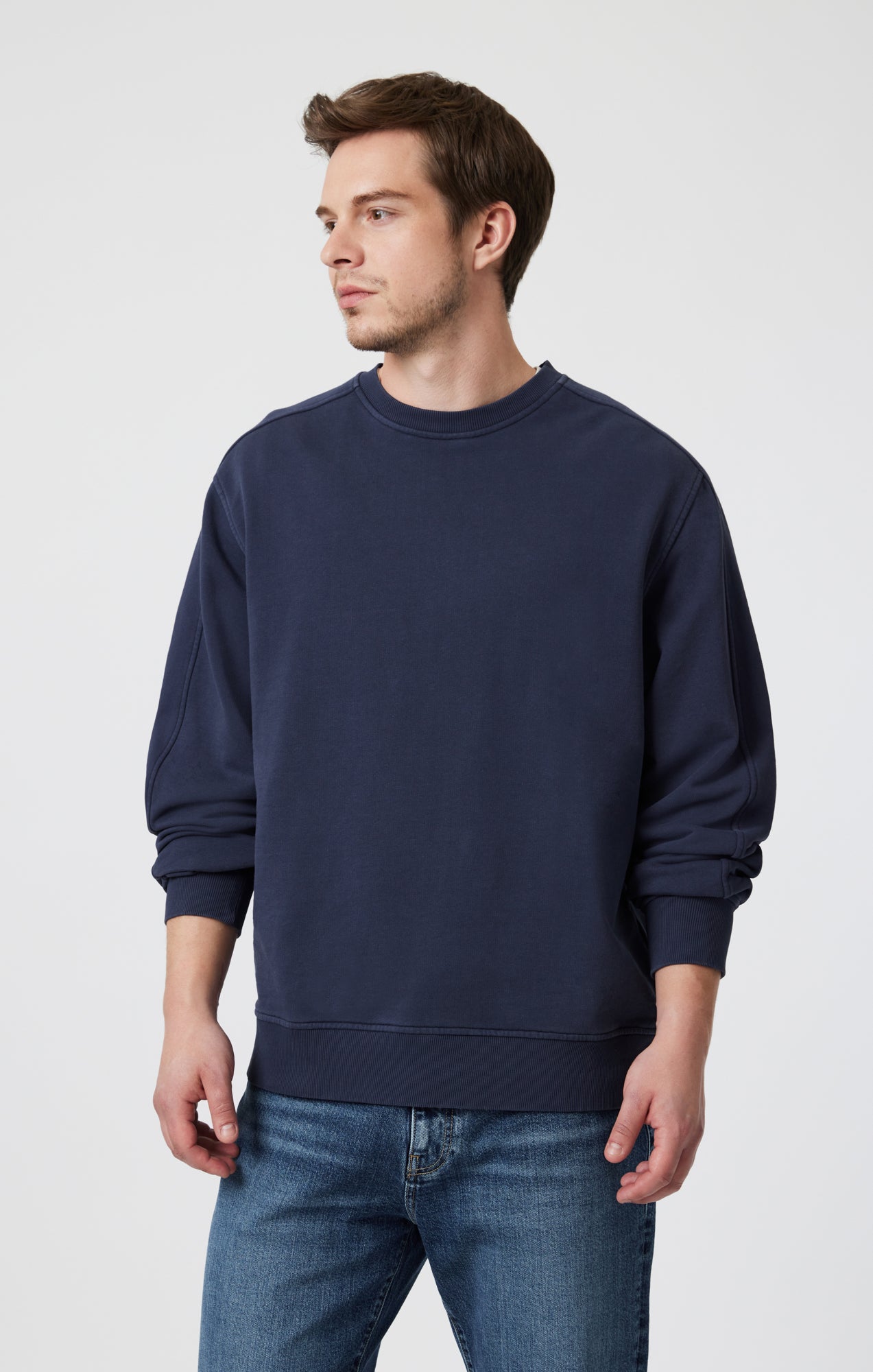 SWEATSHIRT IN COLLEGIATE BLUE - Mavi Jeans