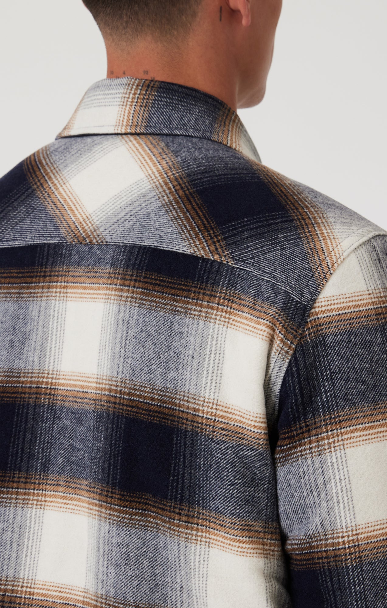 PLAID SHACKET IN BROWN CHECK - Mavi Jeans