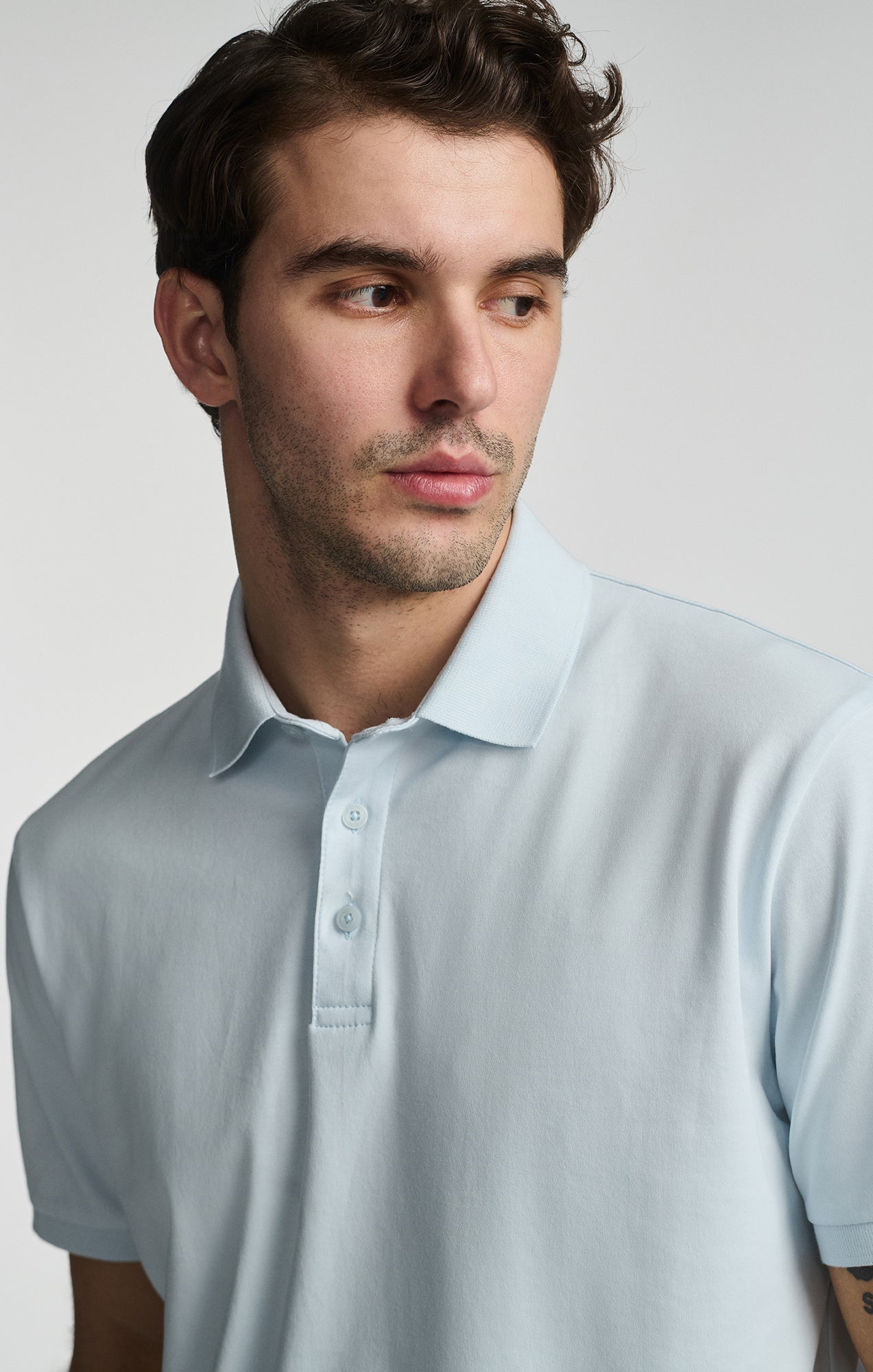ATHLETIC POLO SHIRT IN ILLUSION BLUE - Mavi Jeans