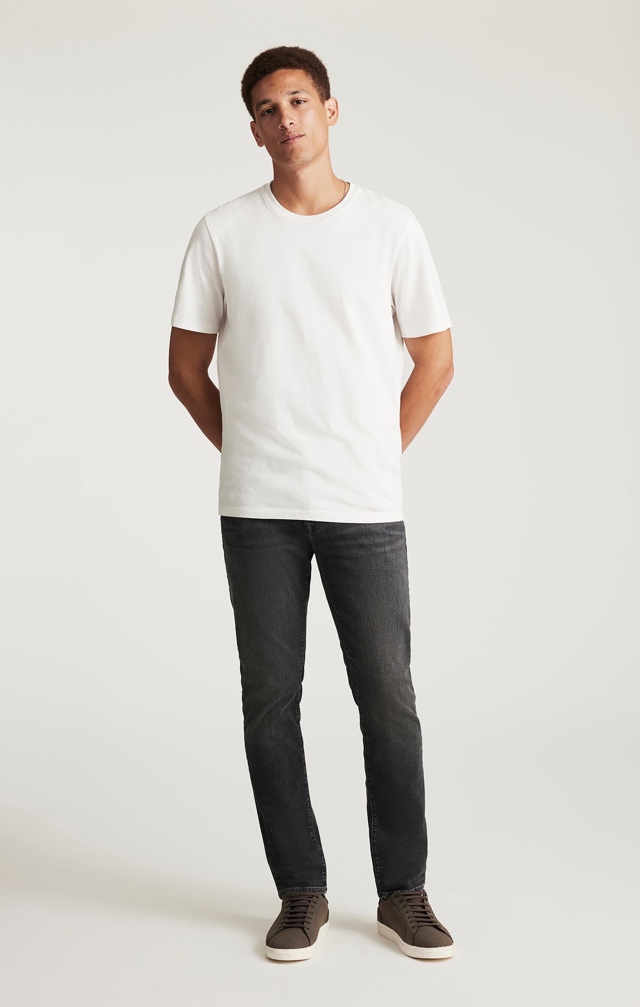 SHORT SLEEVE CREW NECK T-SHIRT IN ANTIQUE WHITE - Mavi Jeans