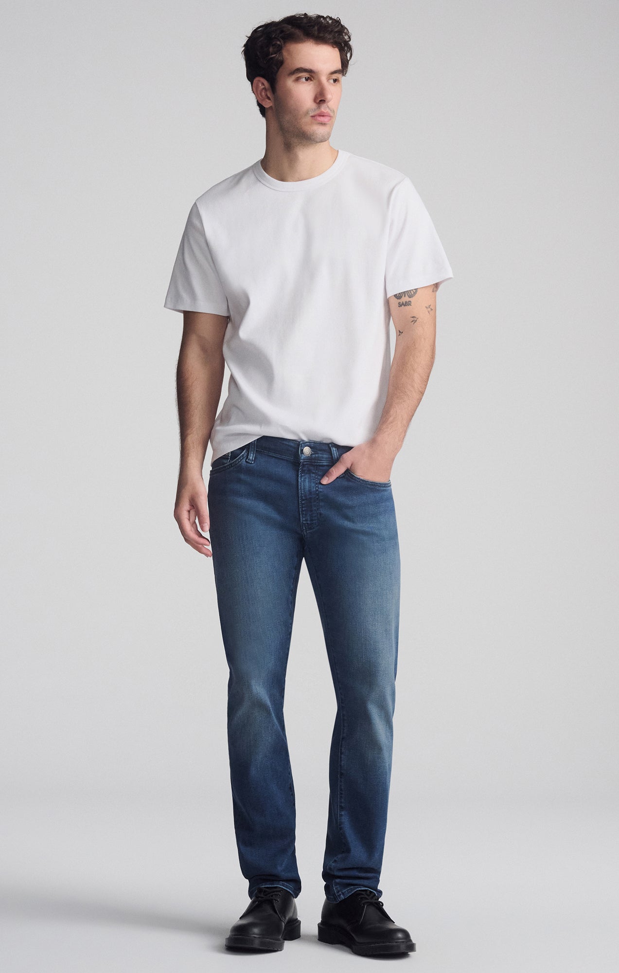JAKE SLIM LEG IN DARK USED SUPERMOVE - Mavi Jeans