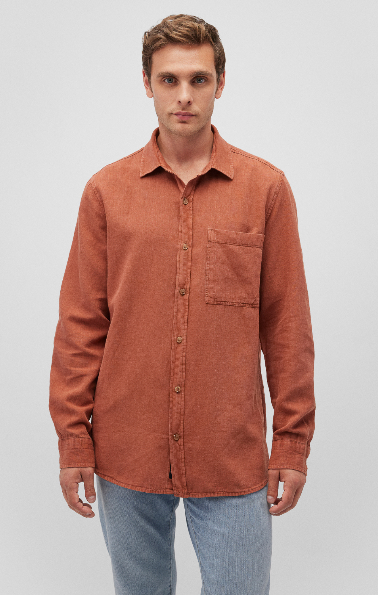 ONE POCKET BUTTON-UP SHIRT IN ARAGON - Mavi Jeans