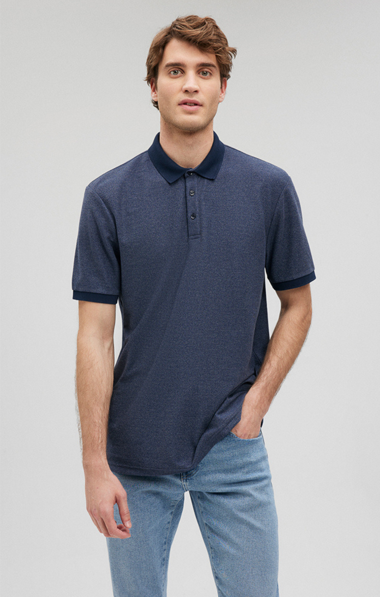 POLO SHIRT IN TOTAL ECLIPSE - Mavi Jeans