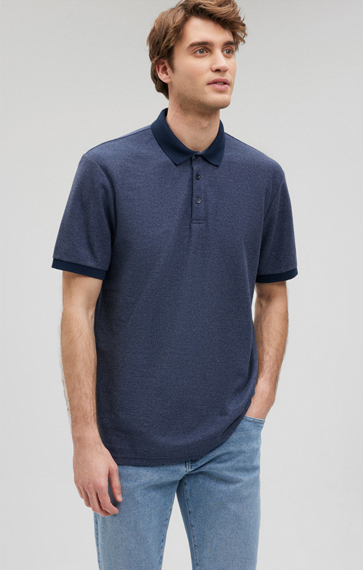 POLO SHIRT IN TOTAL ECLIPSE - Mavi Jeans