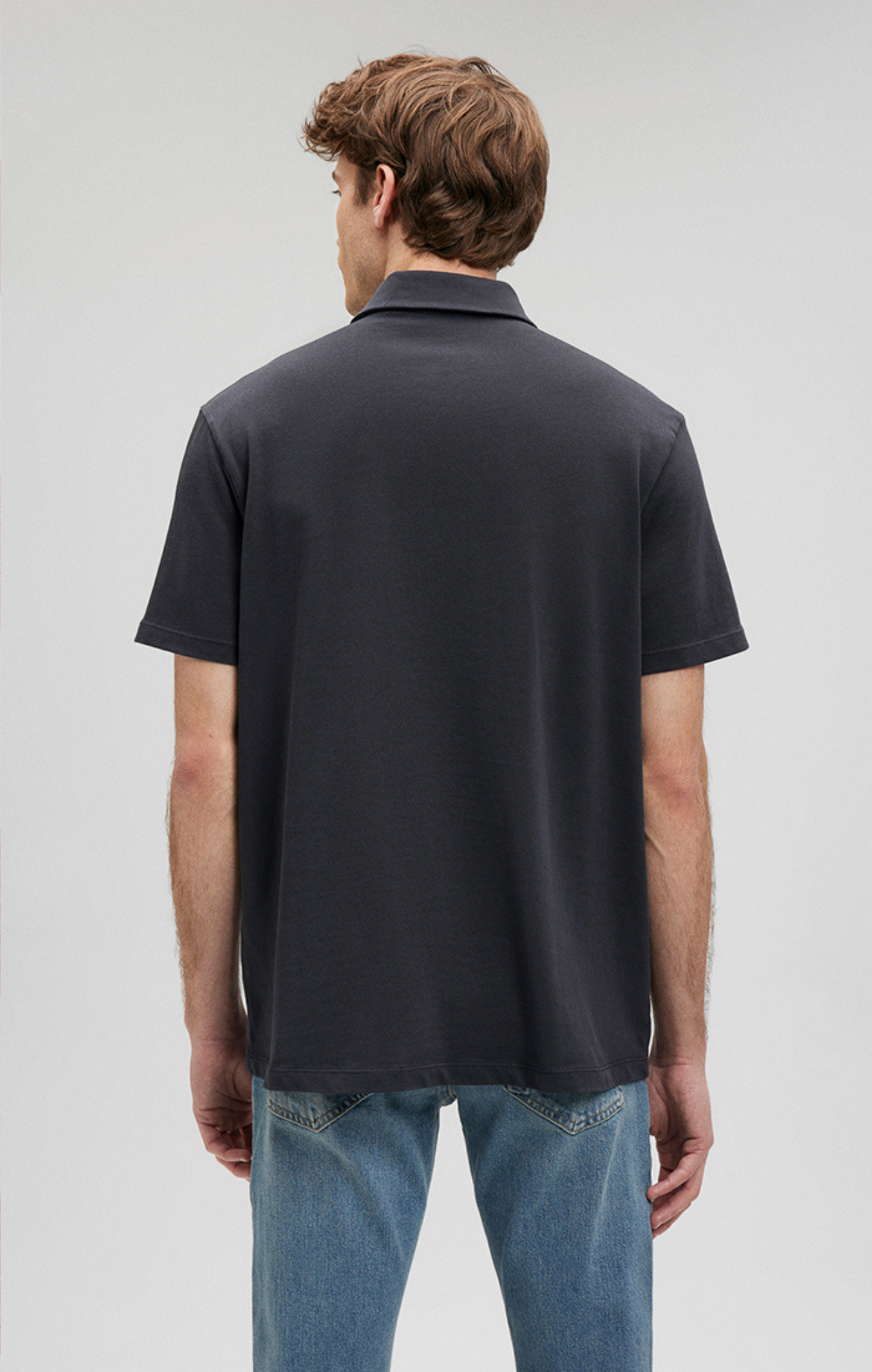 POLO SHIRT IN PIRATE BLACK - Mavi Jeans