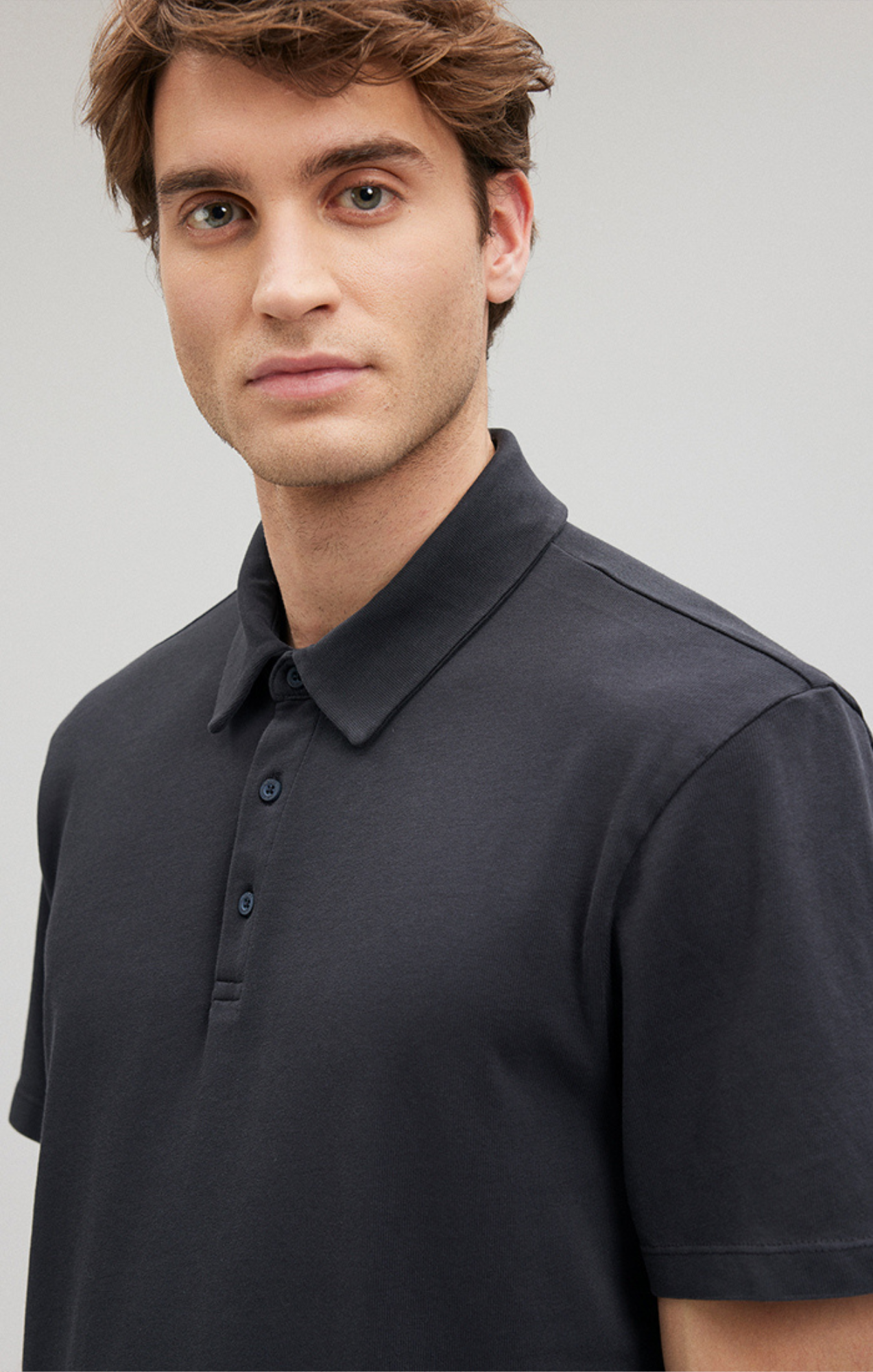 POLO SHIRT IN PIRATE BLACK - Mavi Jeans