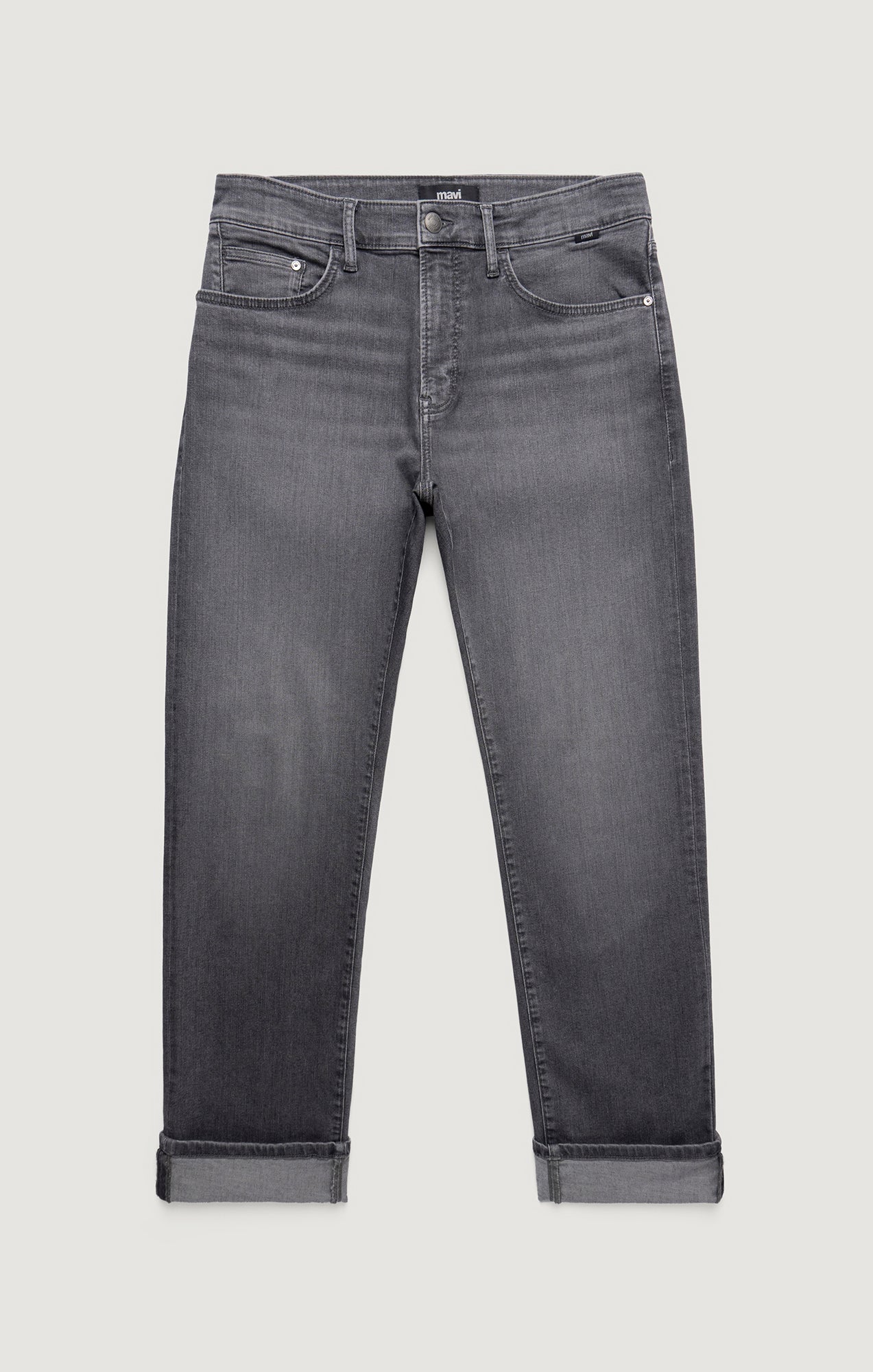 ZACH STRAIGHT LEG IN MID SMOKE SUPERMOVE - Mavi Jeans