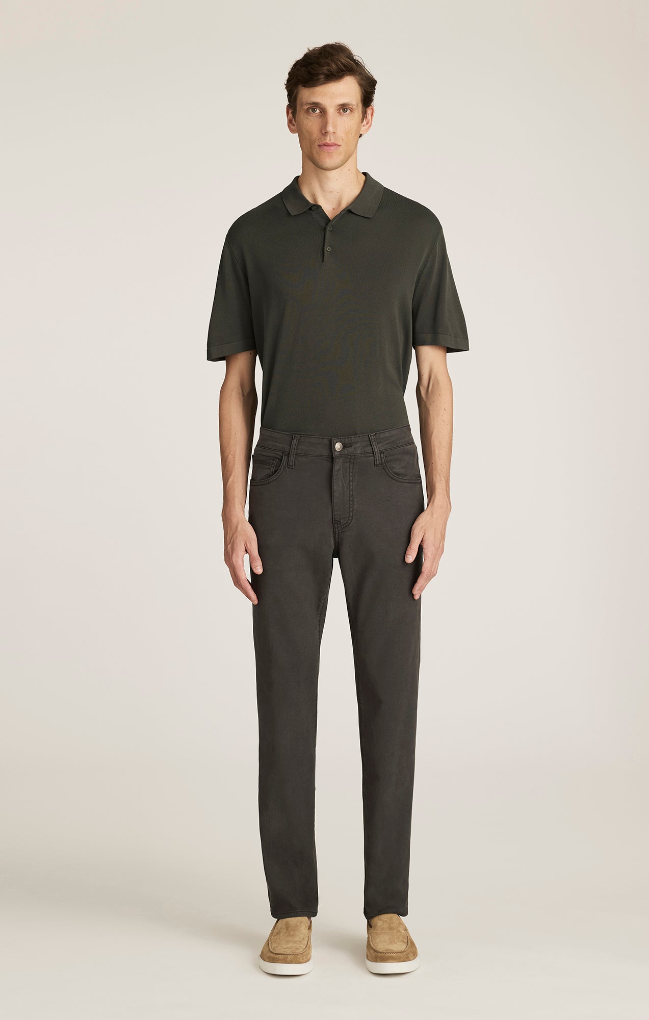Mavi Men's Steve Athletic Fit In Ash Luxe Twill