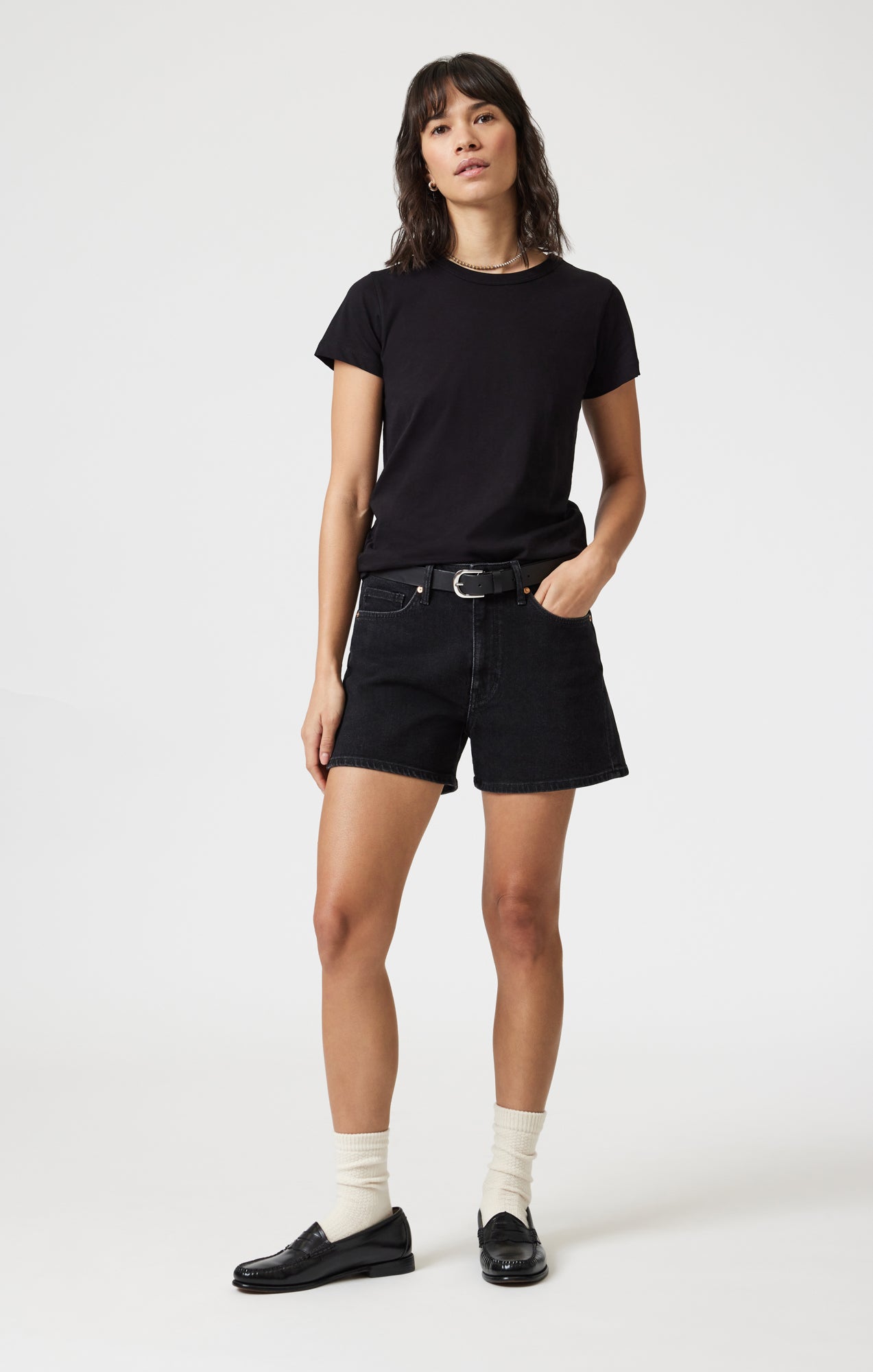 Heidi Crew in Washed Black Heidi Crew in Washed Black