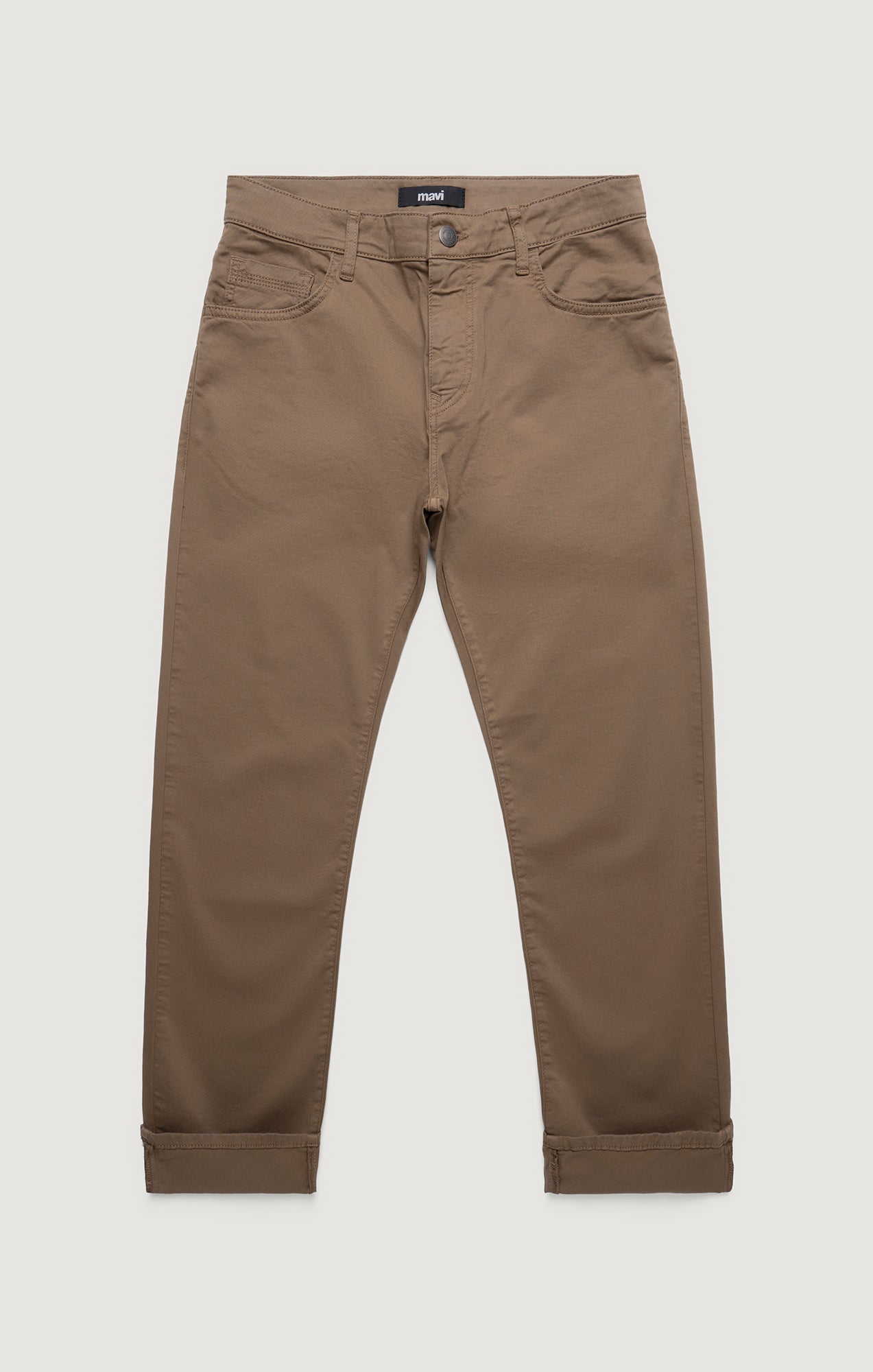 ZACH STRAIGHT LEG IN SHITAKE CASUAL TWILL - Mavi Jeans