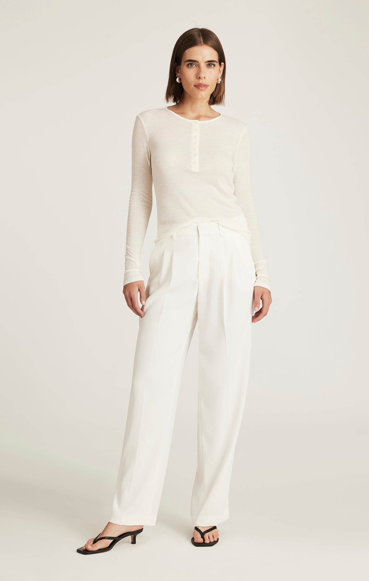 EDITION STRAIGHT LEG PANTS IN COCONUT MILK