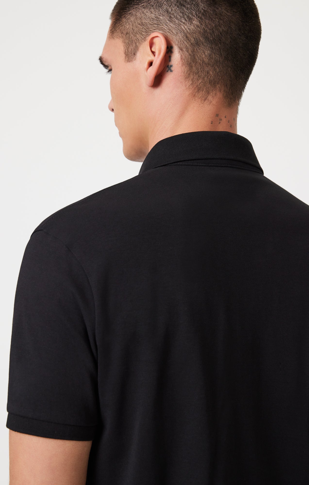 ATHLETIC POLO SHIRT IN BLACK - Mavi Jeans