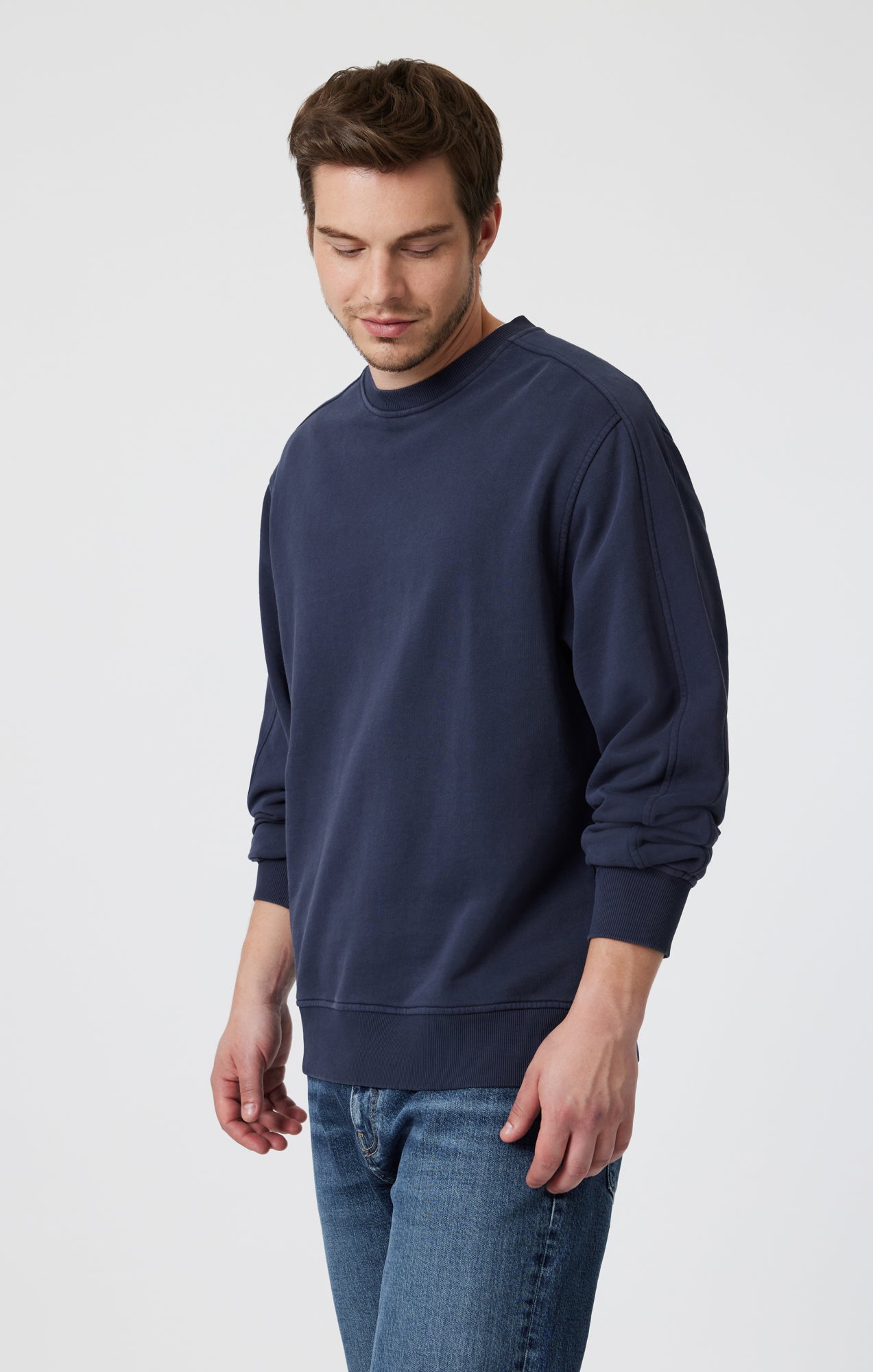 SWEATSHIRT IN COLLEGIATE BLUE - Mavi Jeans