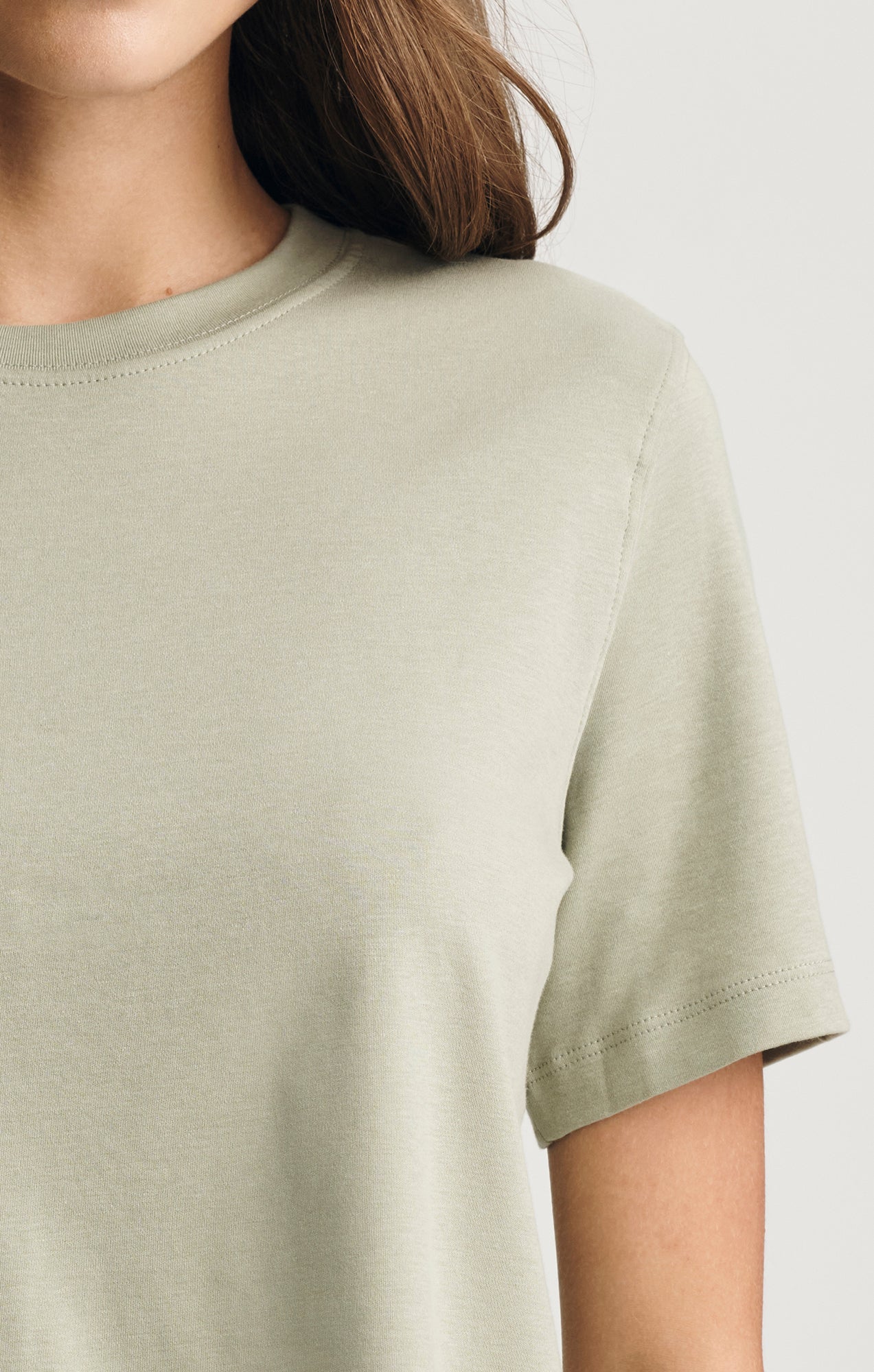EDITION CREW NECK T-SHIRT IN SEAGRASS