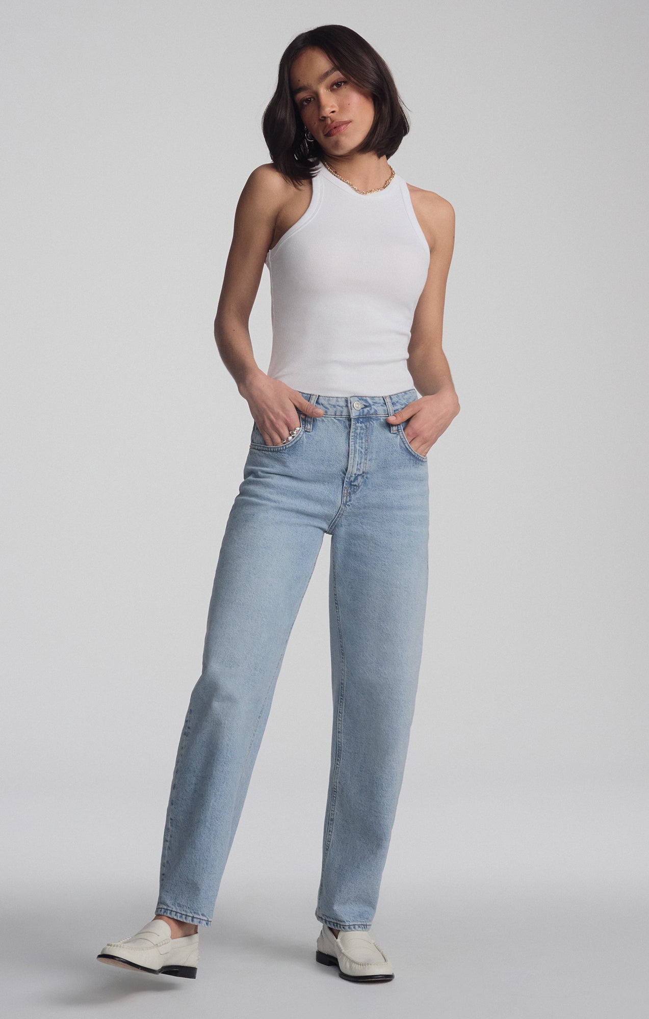 NICA BARREL IN LIGHT BRUSHED CLASSIC BLUE - Mavi Jeans